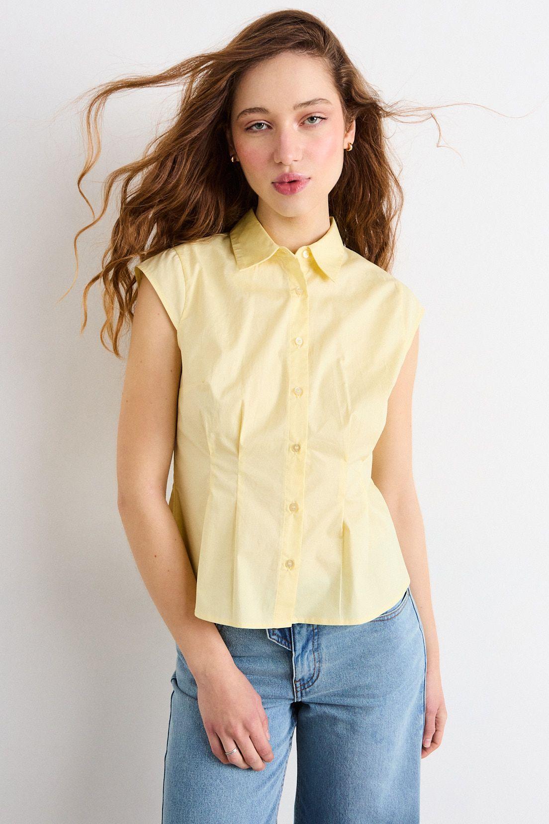 Blusas Sin Manga Amarillo iO 14020226058108-0