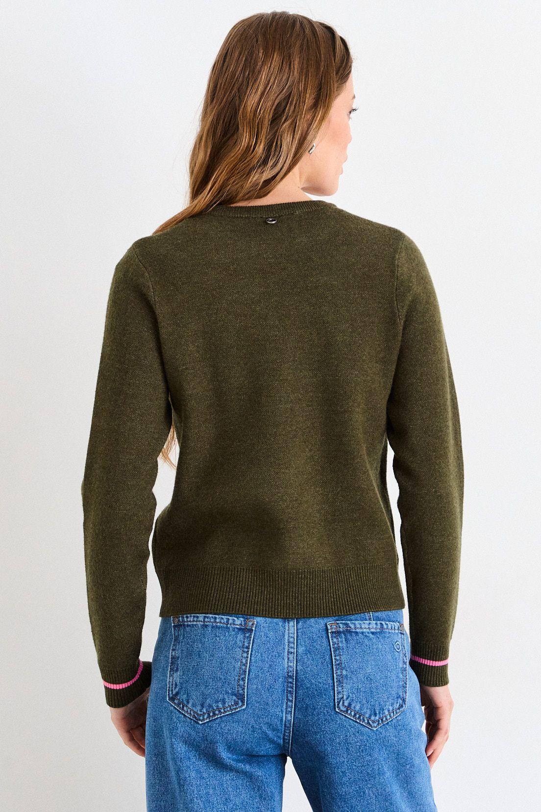 Sweater Fantasia Verde Oliva iO 18720226004107-3
