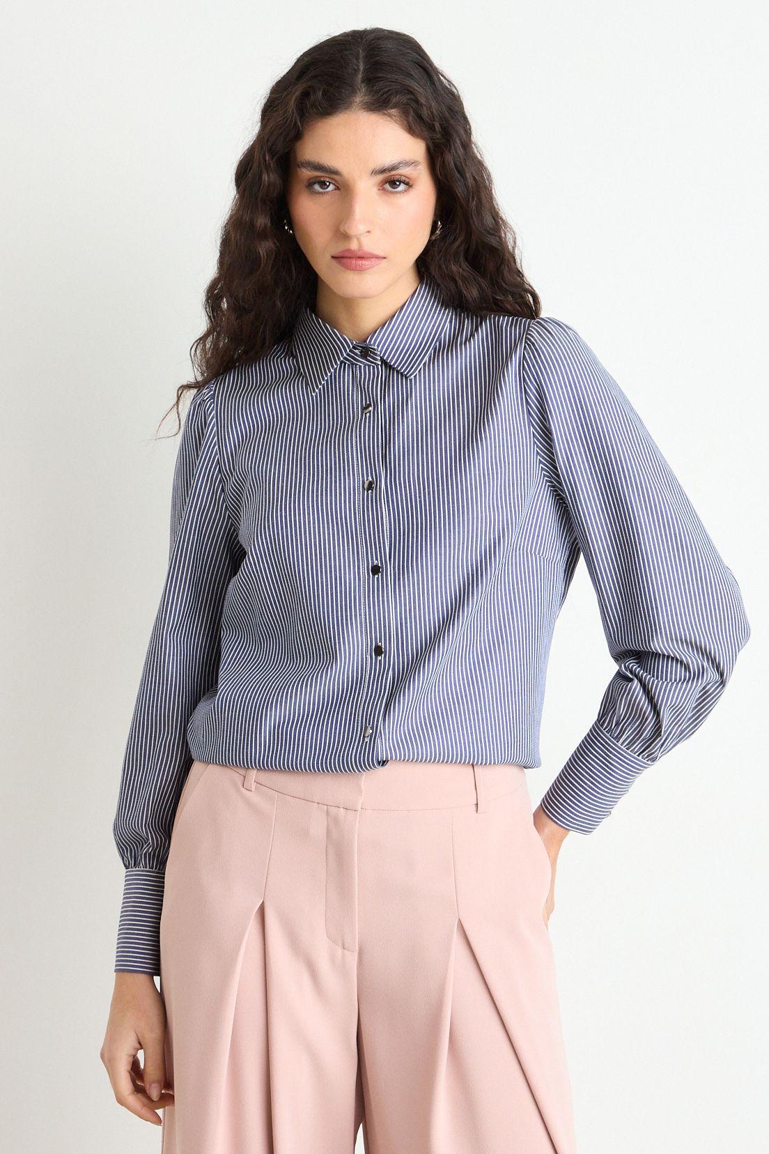 Blusas Manga Larga Azul Ash 14007225055104-0