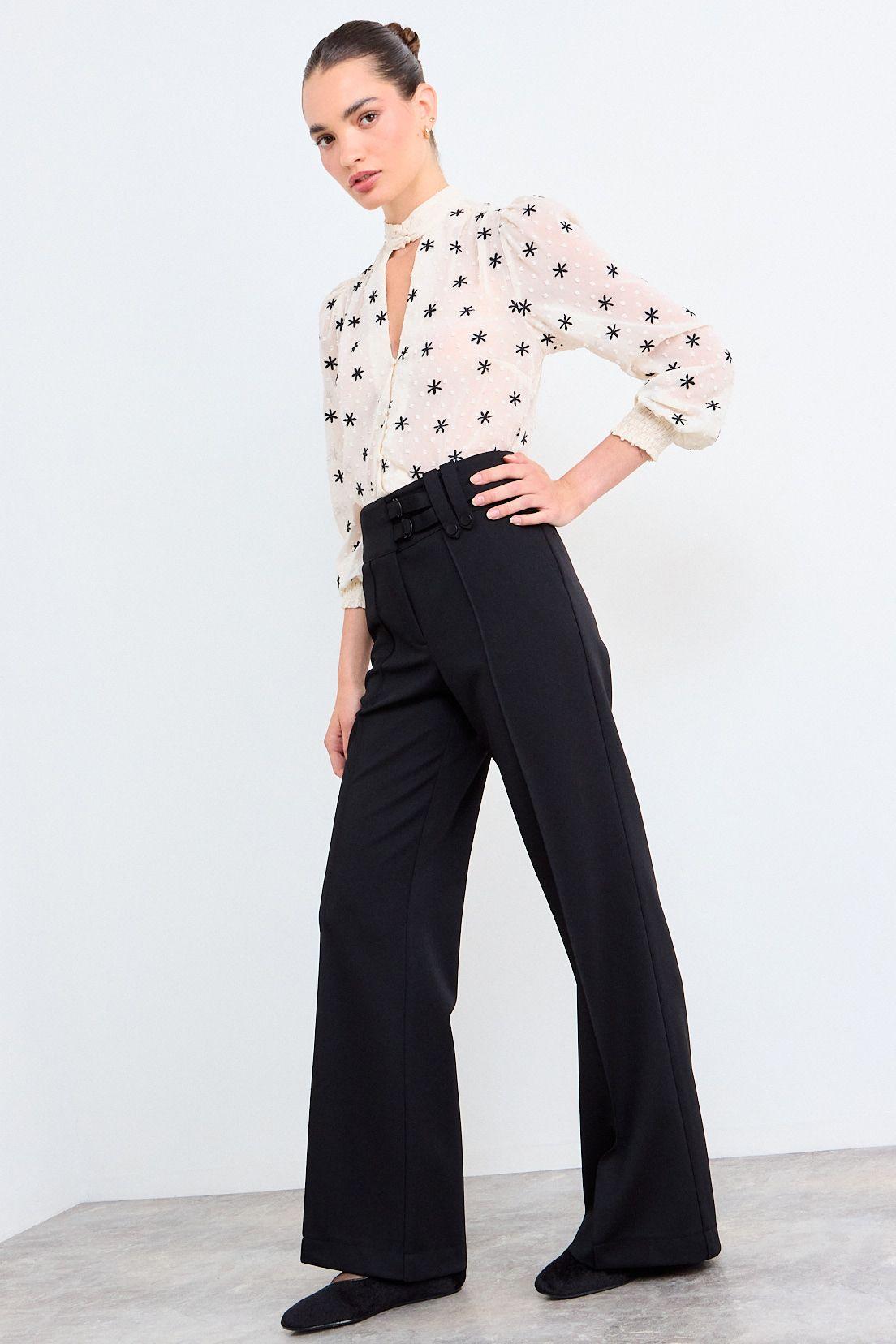 Pantalon Liso Negro iO 11020126009102-4