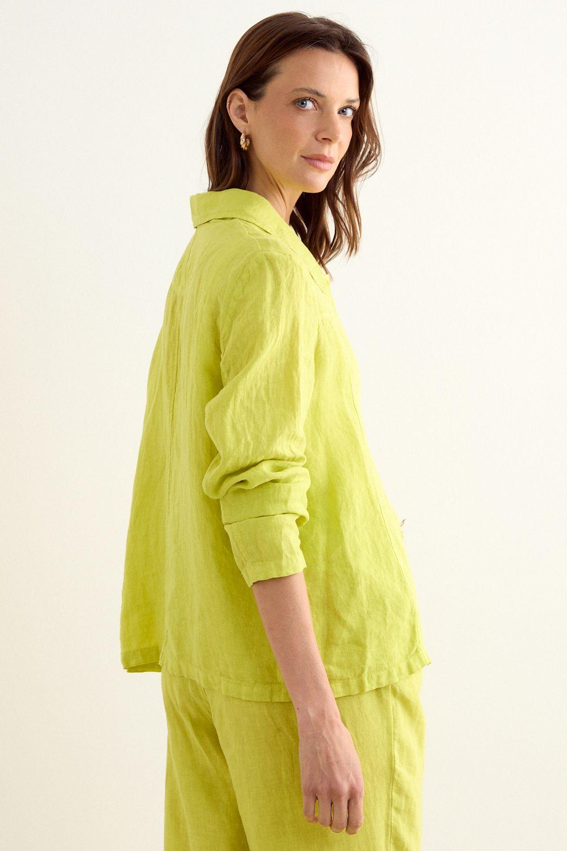 Chaqueta Lisa Verde Pistacho Ma Griffe 17502225300137-3