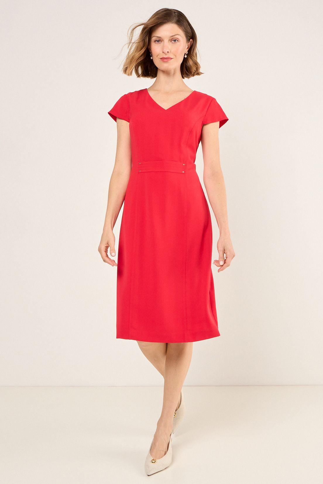 Vestido Largo Rojo Ma Griffe 13002225006103-0