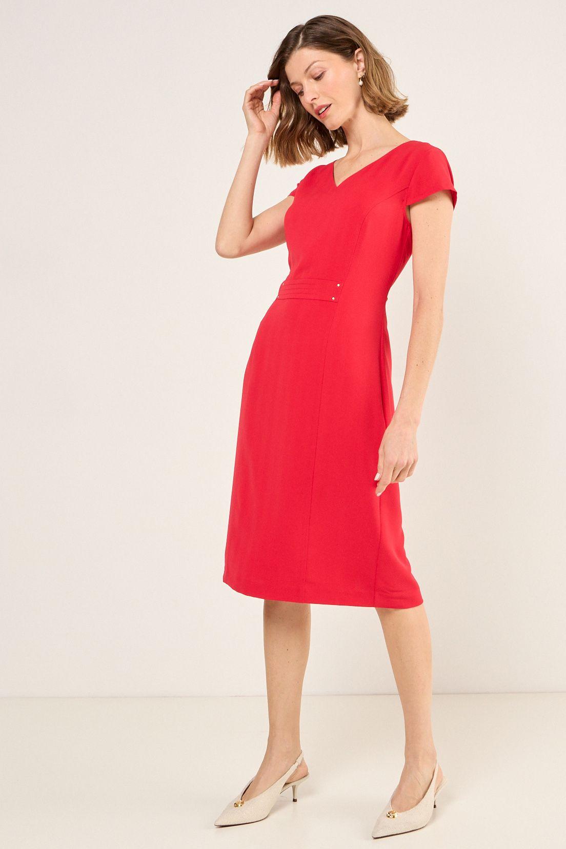Vestido Largo Rojo Ma Griffe 13002225006103-4