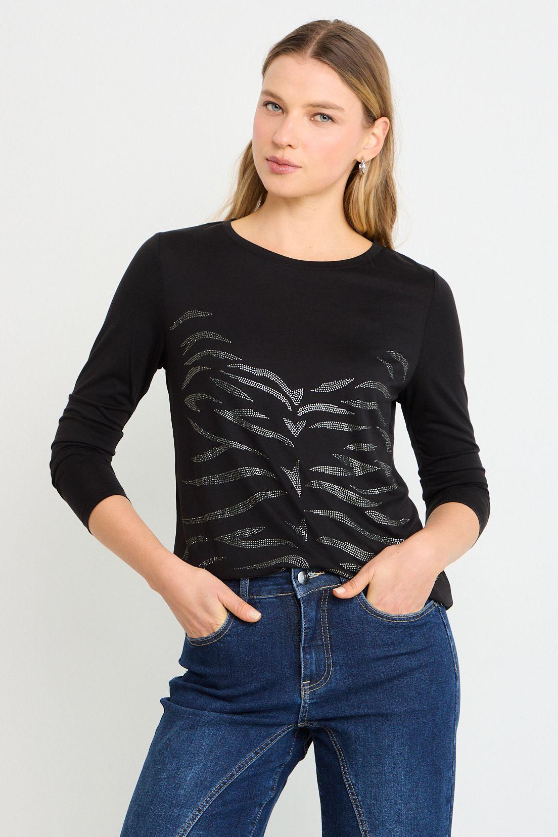 Polera Manga Larga Negro Ash 14607225050102-0