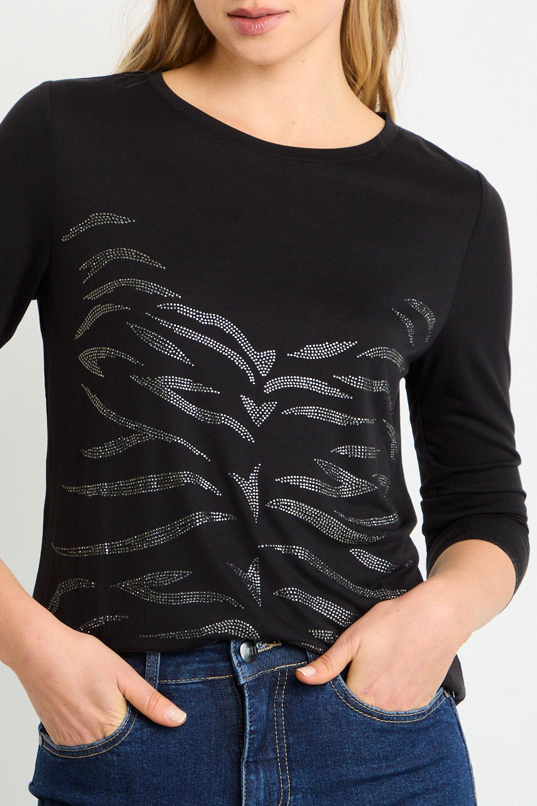 Polera Manga Larga Negro Ash 14607225050102-1
