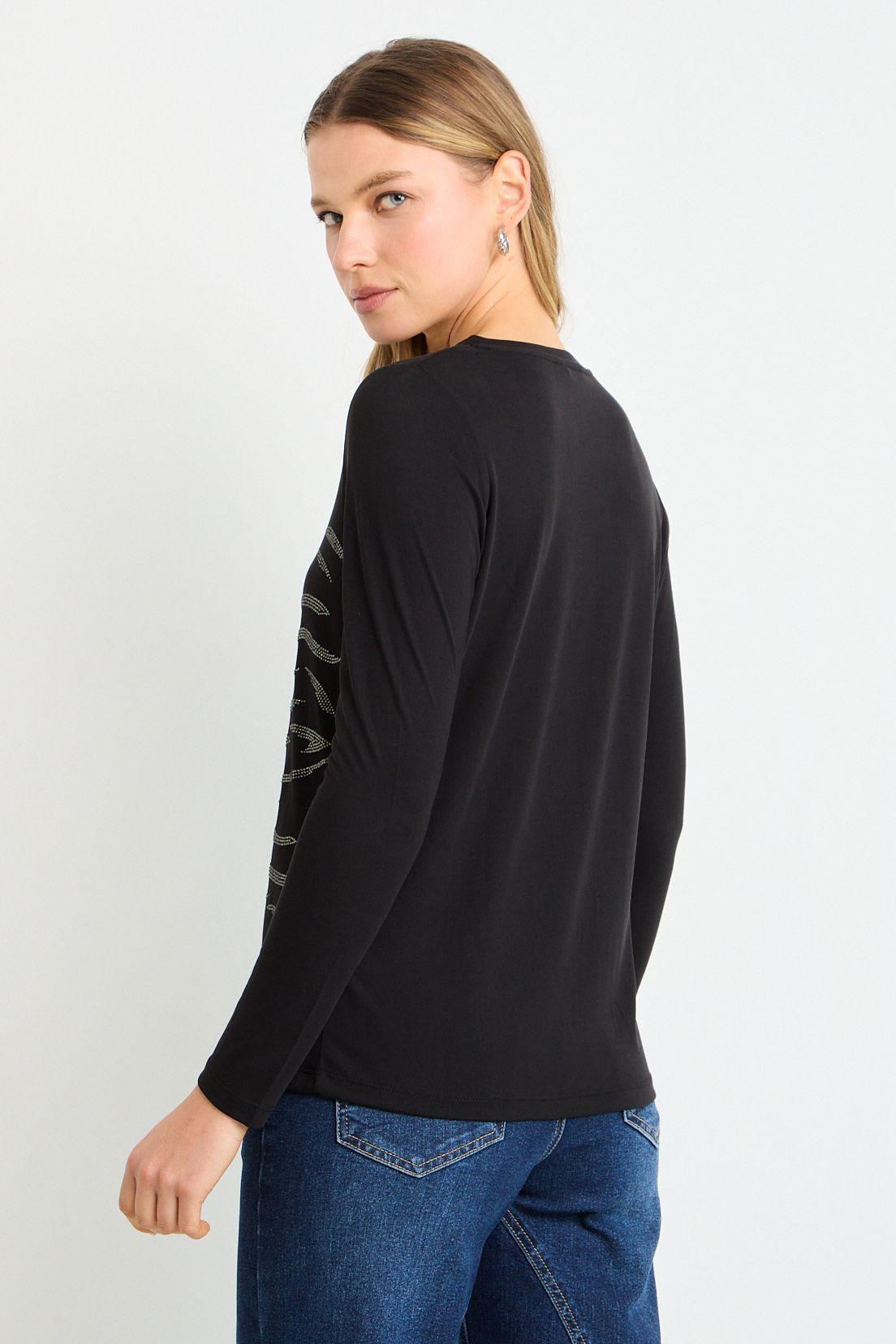 Polera Manga Larga Negro Ash 14607225050102-2