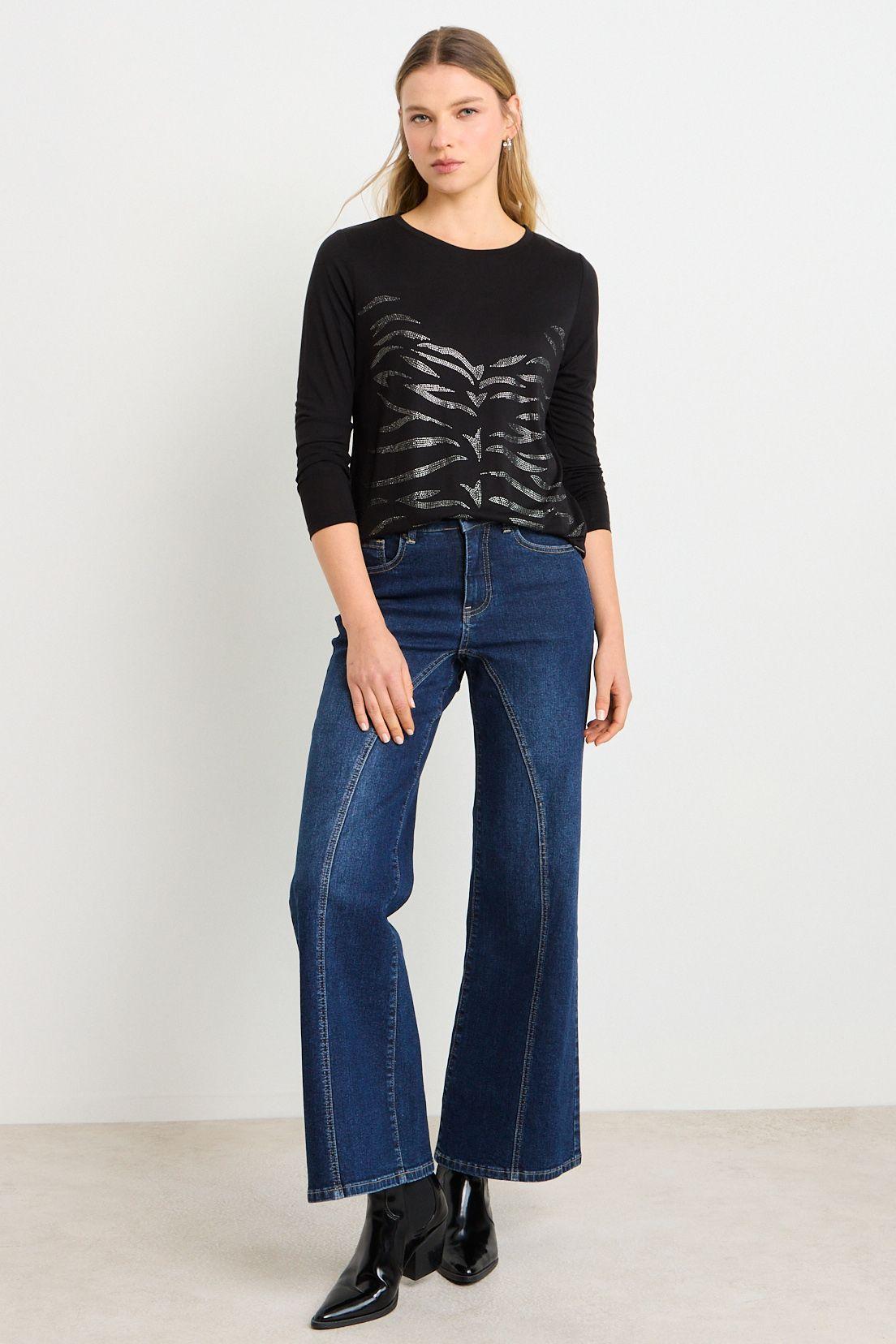 Polera Manga Larga Negro Ash 14607225050102-3