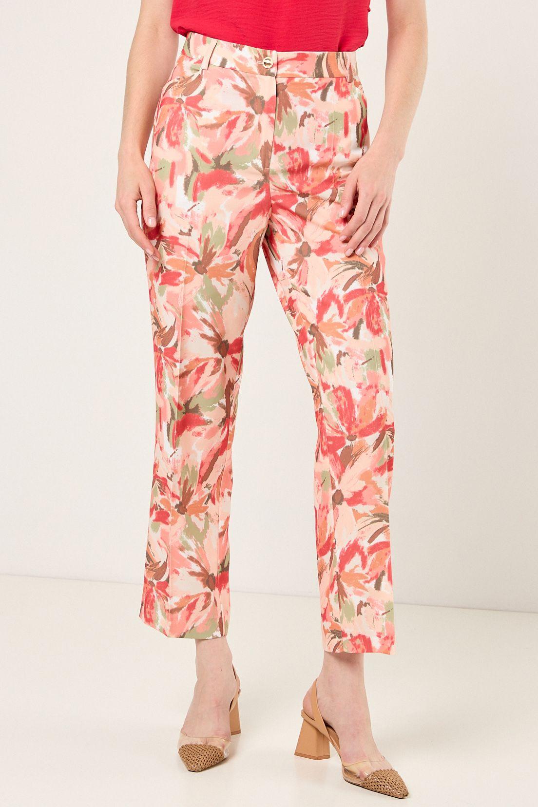 Pantalon Estampado Abstracto Crudo Ma Griffe 11102126050105-1