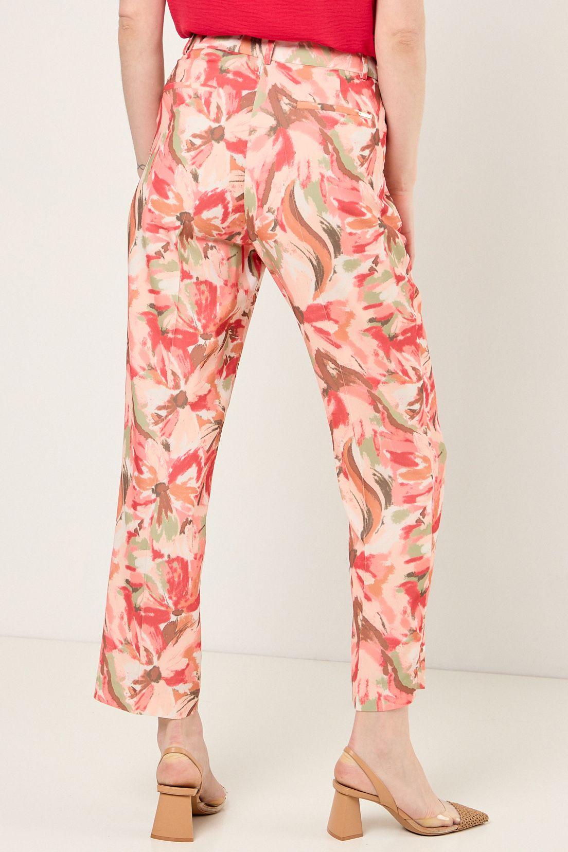 Pantalon Estampado Abstracto Crudo Ma Griffe 11102126050105-3