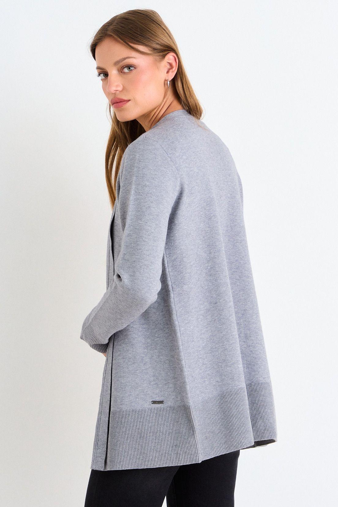 Cardigan Largo Gris Ash 18007126004113-2
