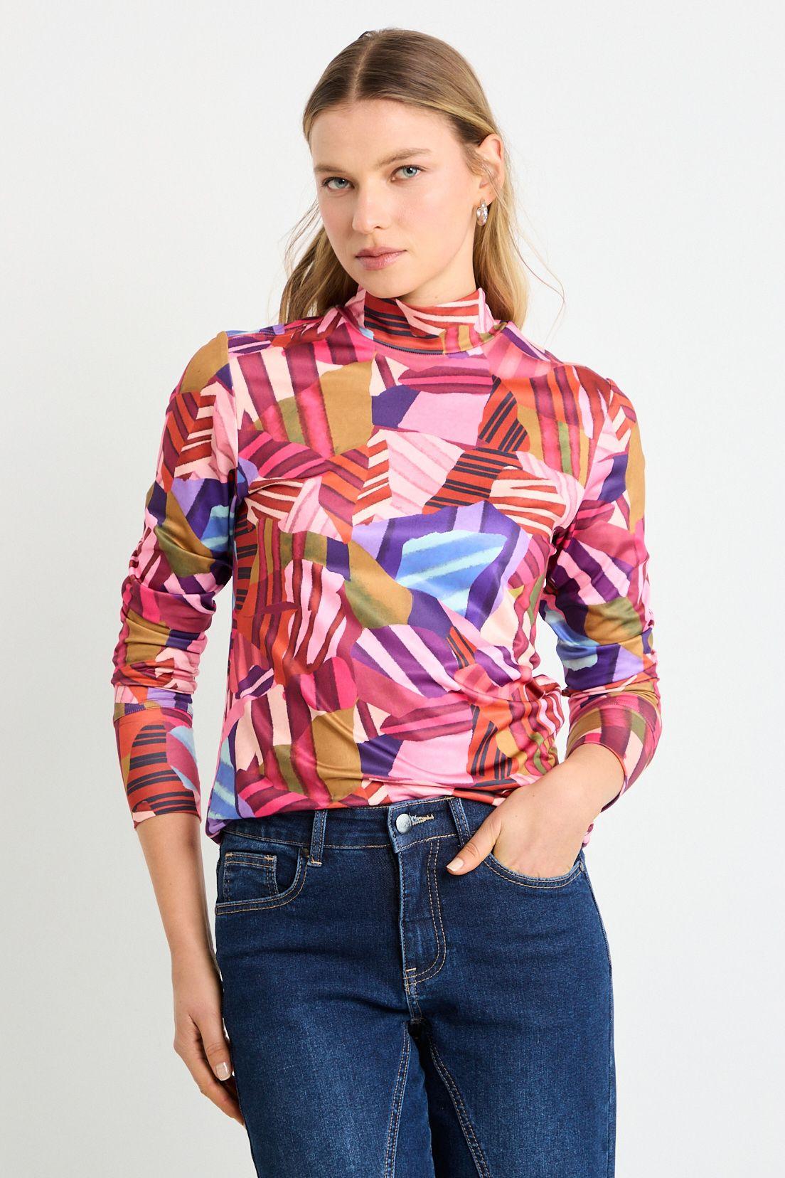 Polera Manga Larga Rosa Ash 14307225050123-0