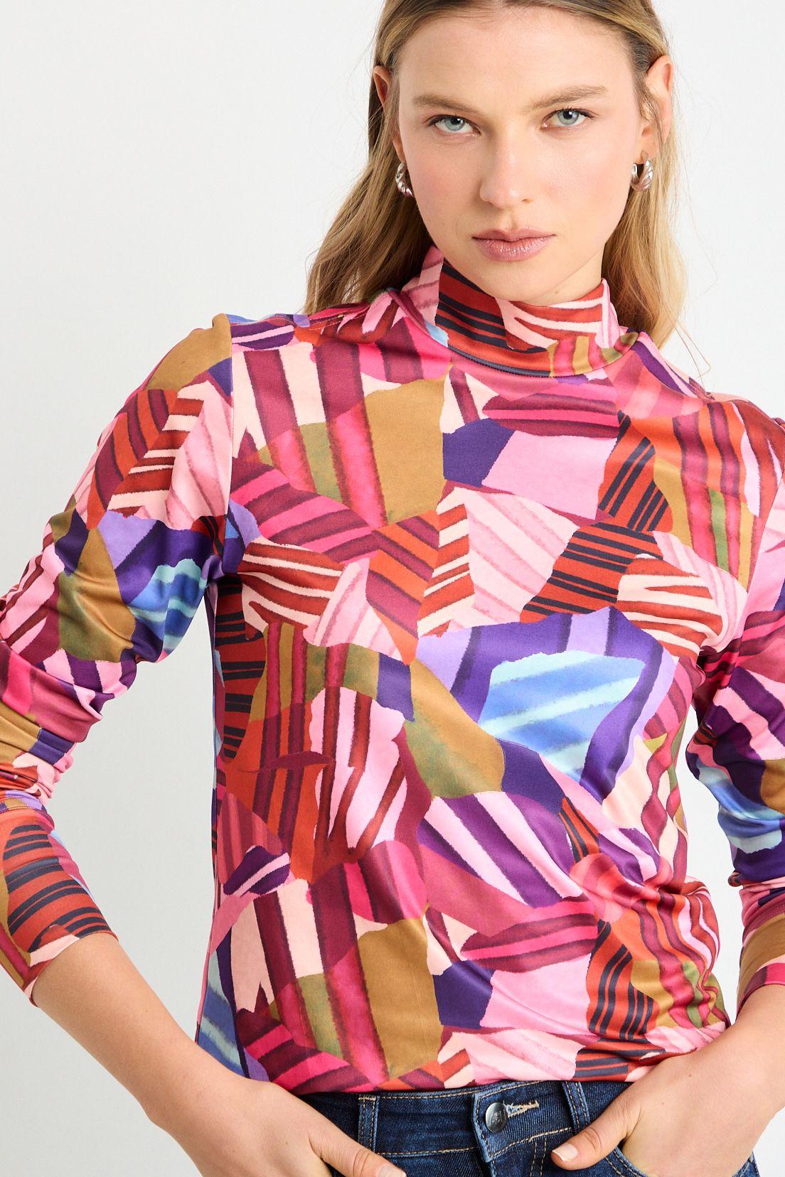 Polera Manga Larga Rosa Ash 14307225050123-1