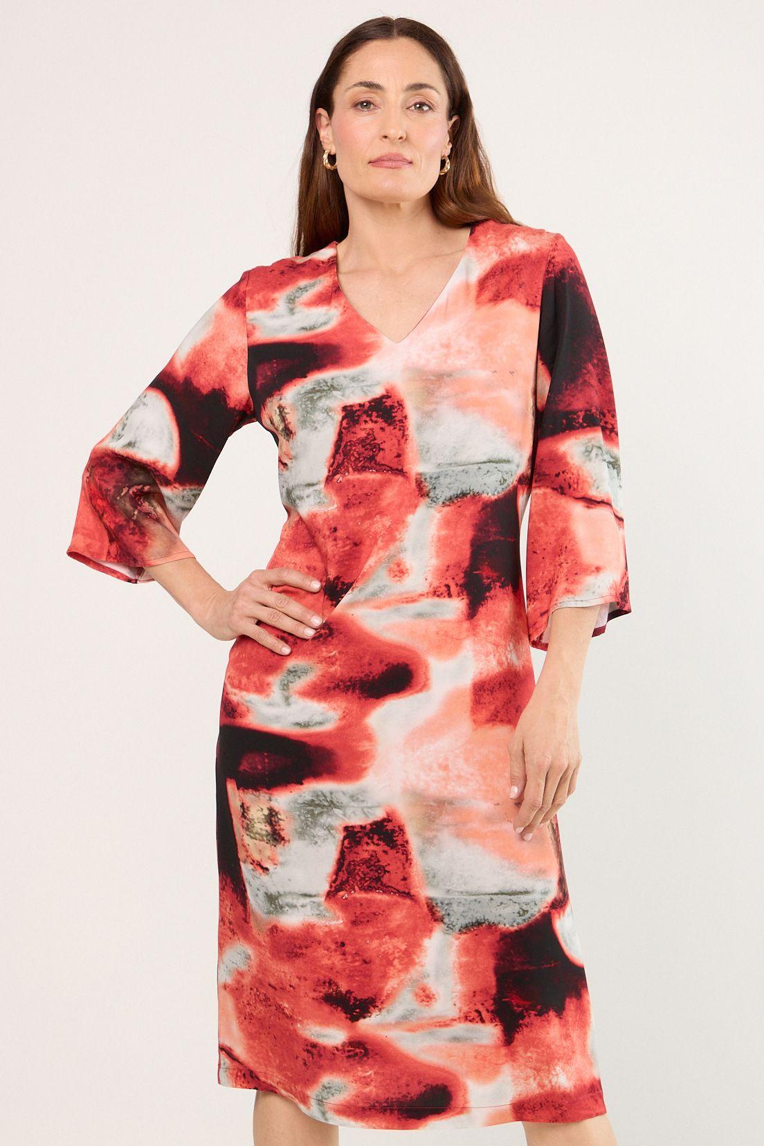 Vestido Largo Coral Ma Griffe 13102225053133-0