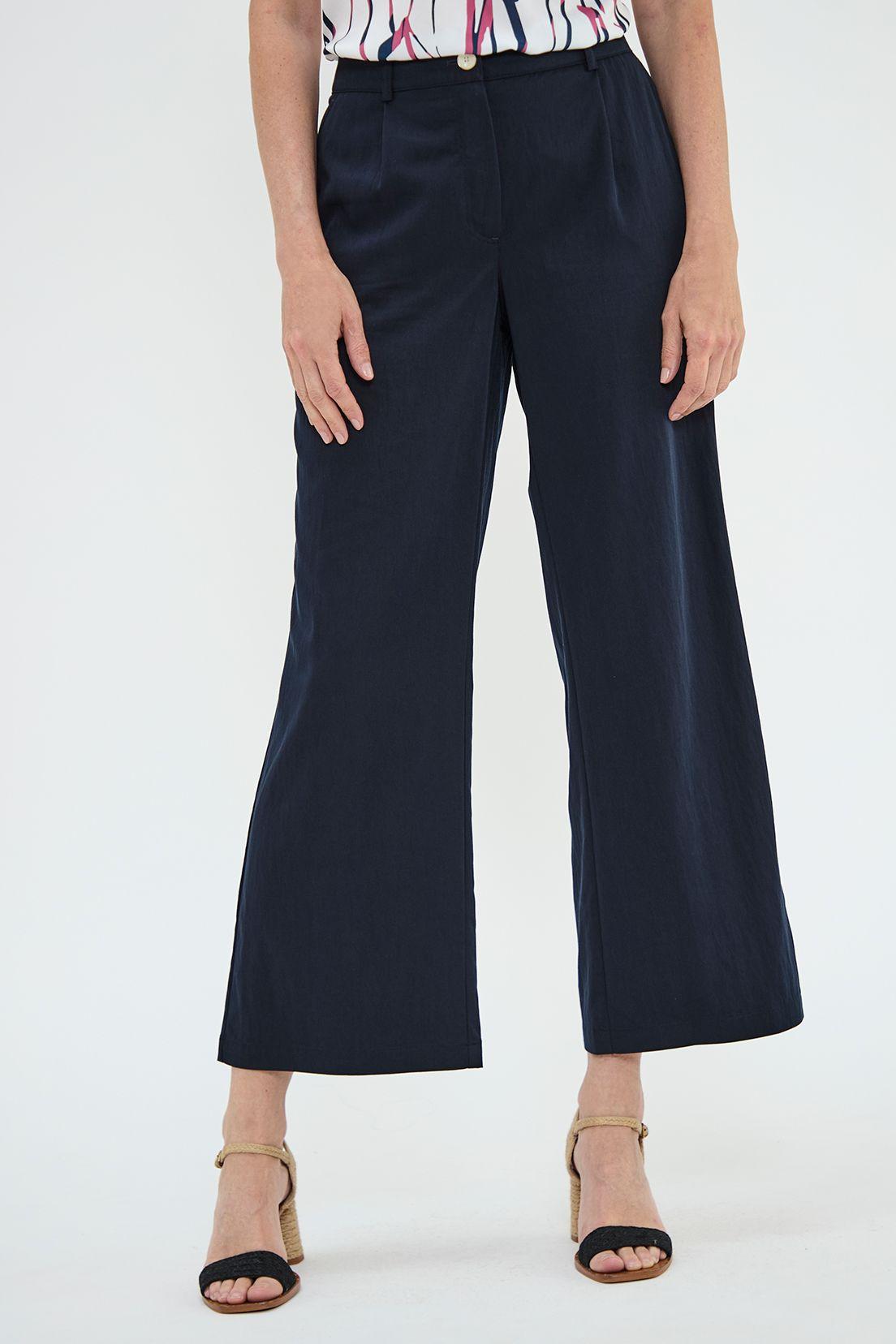 Pantalon Wide Con Pinzas Azul Ma Griffe 11002125001104-1