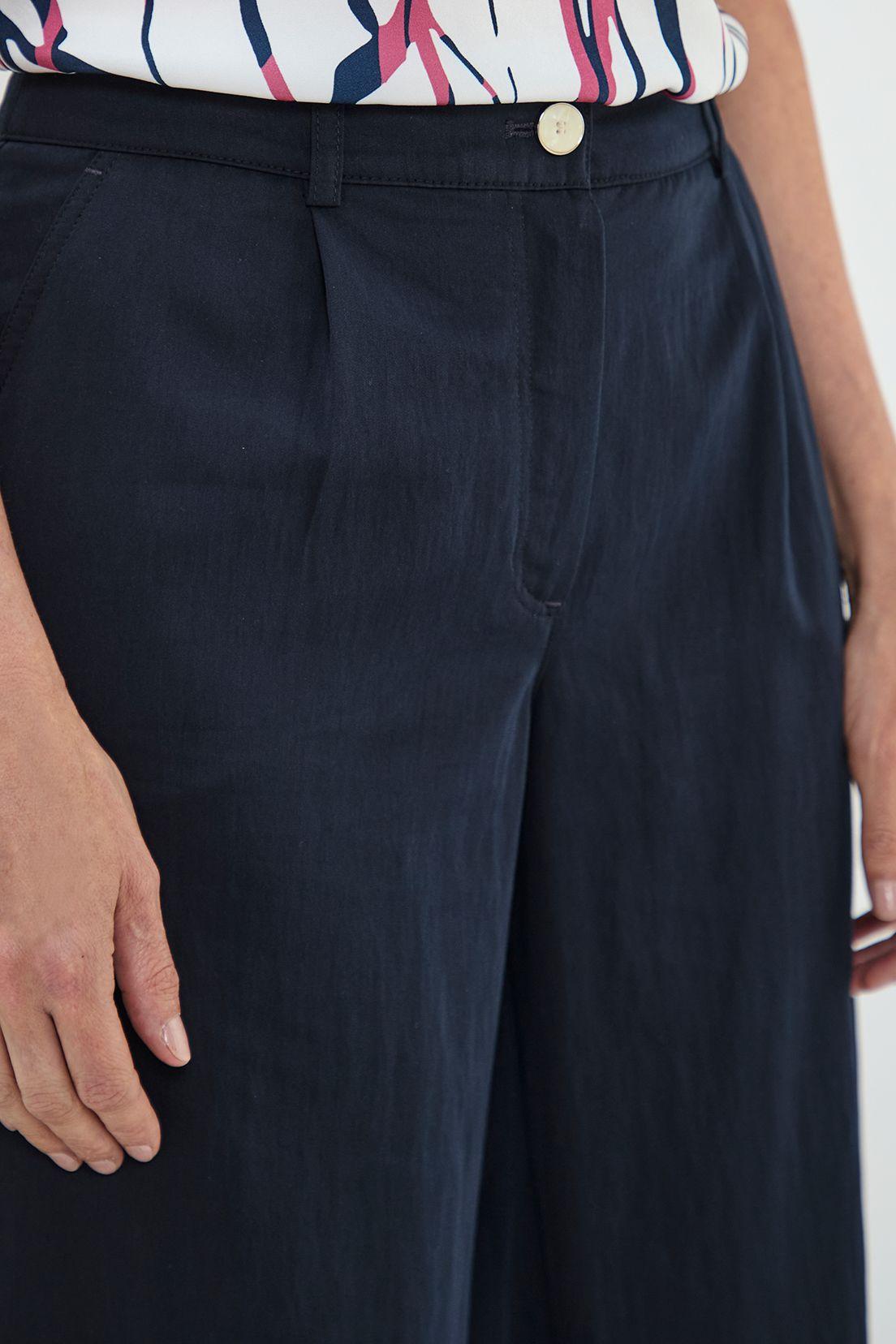 Pantalon Wide Con Pinzas Azul Ma Griffe 11002125001104-2