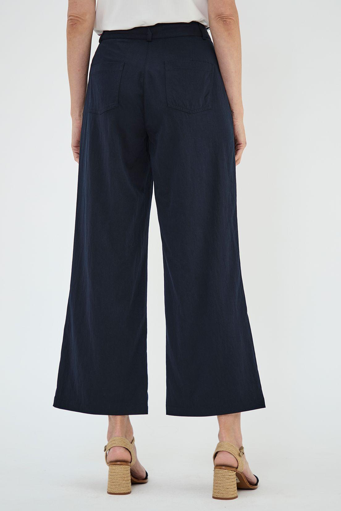 Pantalon Wide Con Pinzas Azul Ma Griffe 11002125001104-4