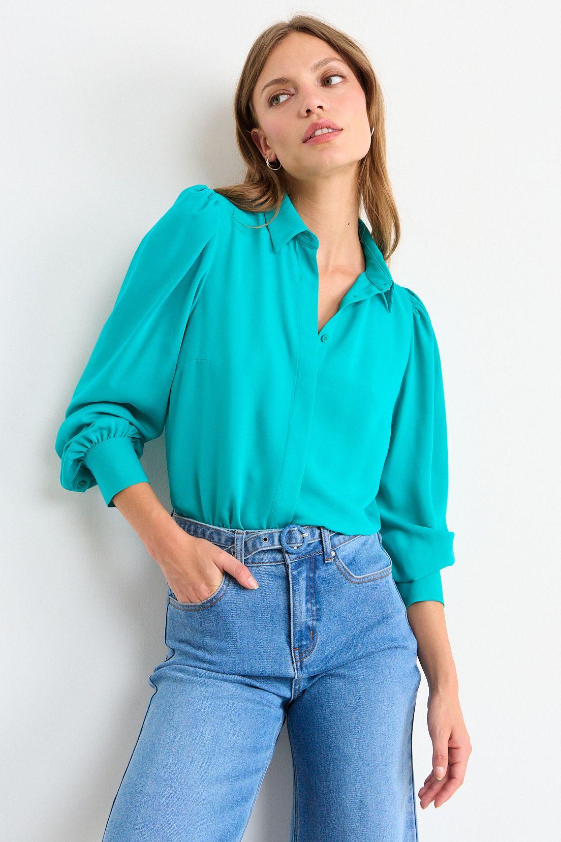 Blusa Lisa Verde iO 14020126059217-0