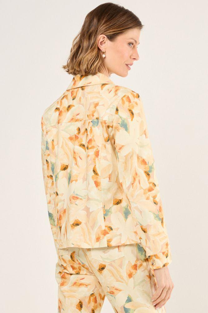 Casaca Estampada Floral Naranjo Ma Griffe 17702225001114-2