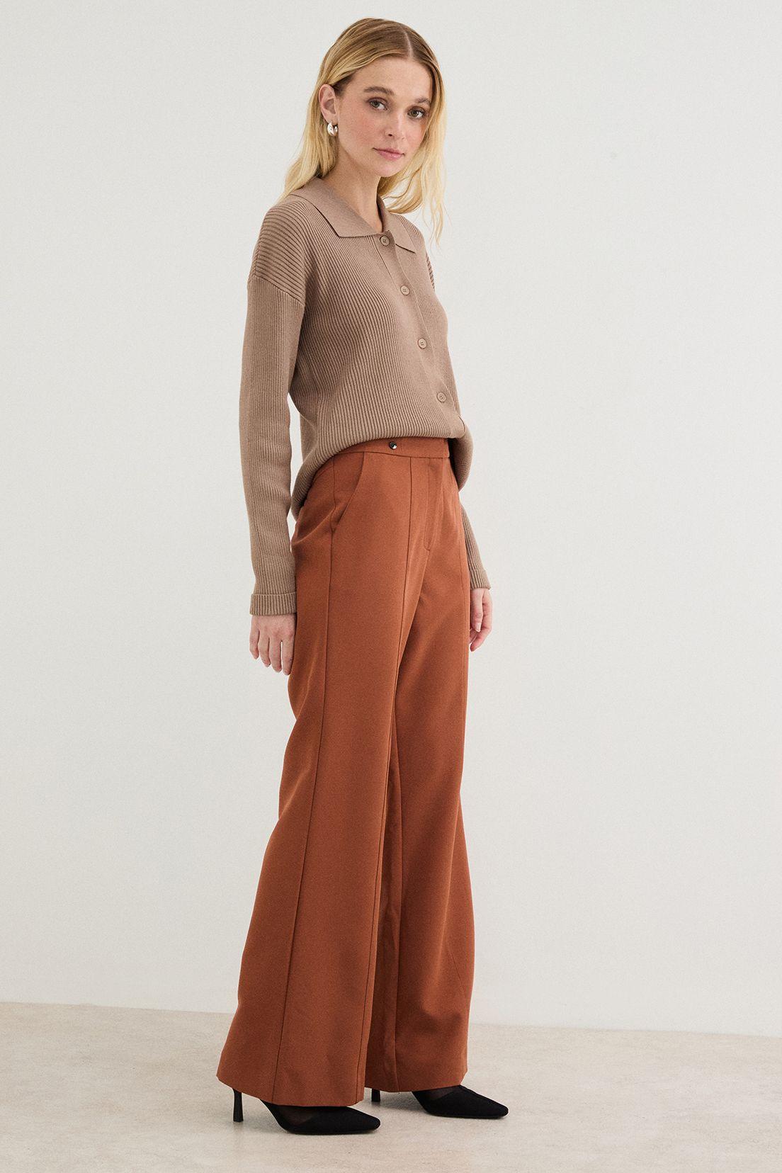 Pantalon Liso Café 11007125057129-3