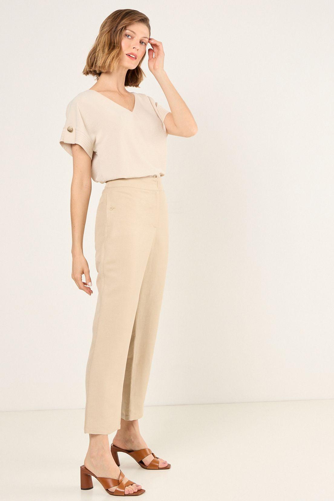 Pantalon Liso Beige Ma Griffe 11004225032106-4