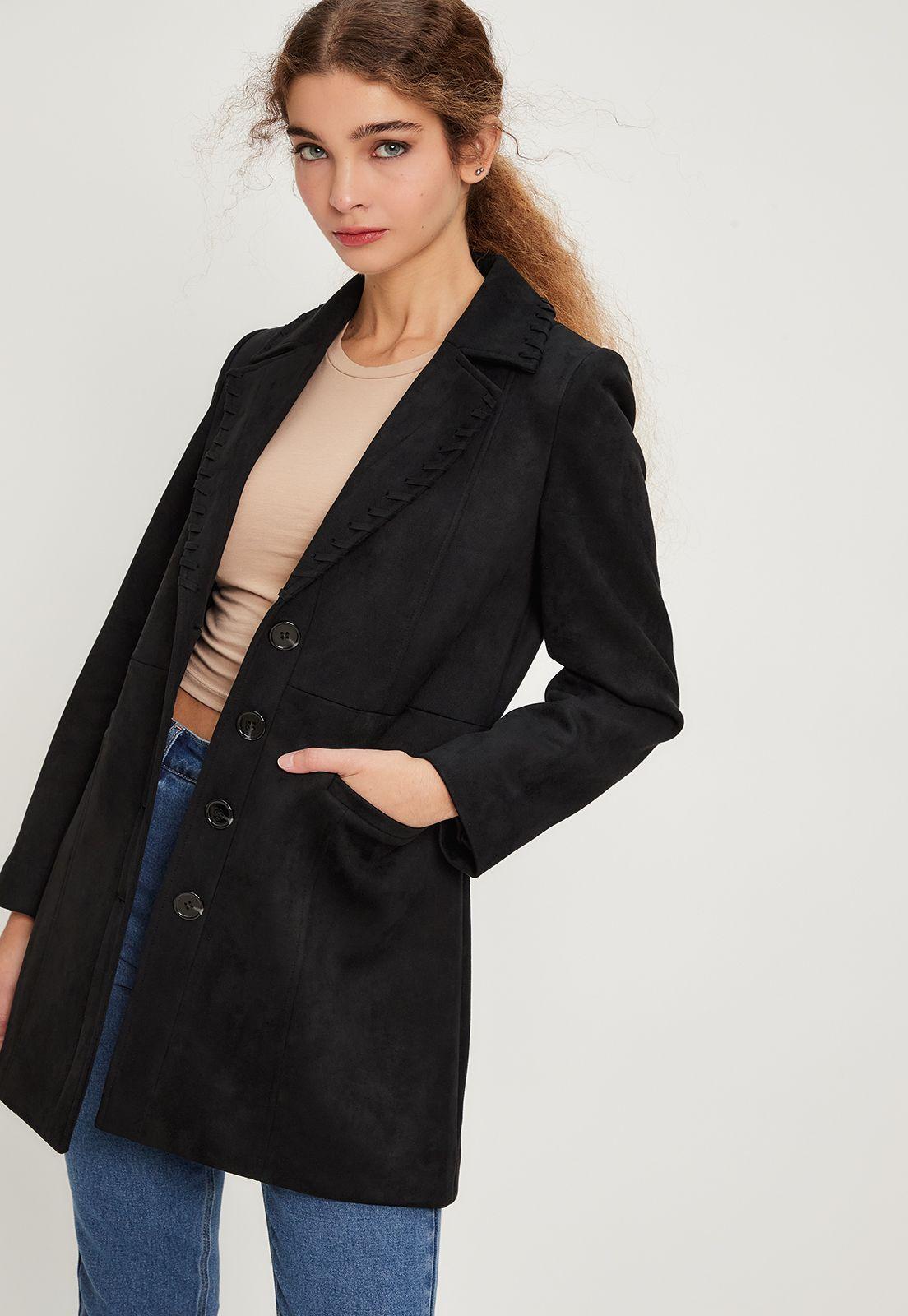 Impermeable (Trench) Liso Negro iO 17420224002102-1