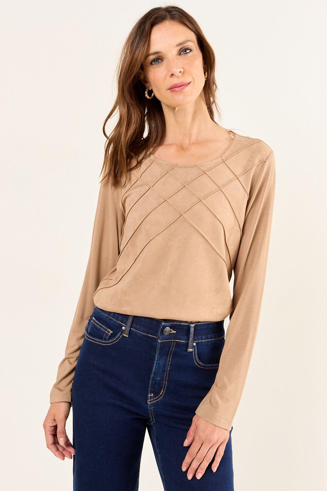 Polera De Suede Café Ma Griffe 14202126007129-0