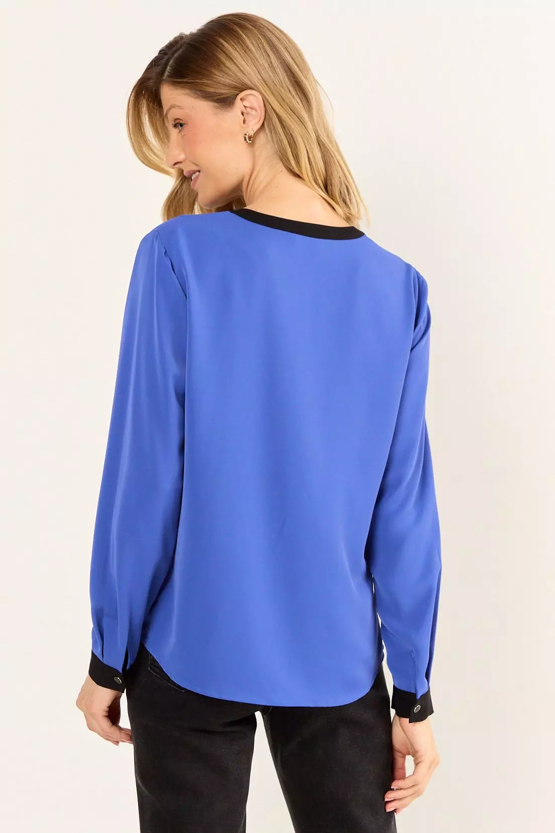 Blusa Lisa Azul Ma Griffe 14002126065134-2