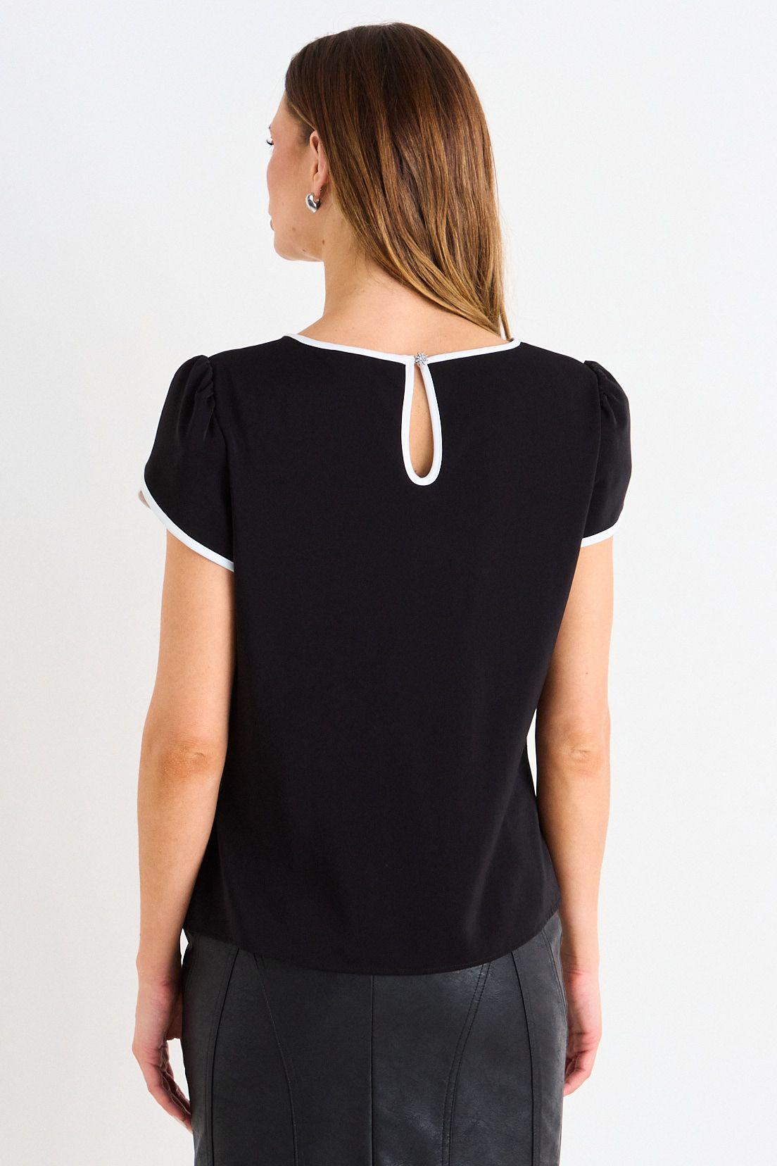 Blusa Lisa Semiformal Negro Ash 14007126059102-2