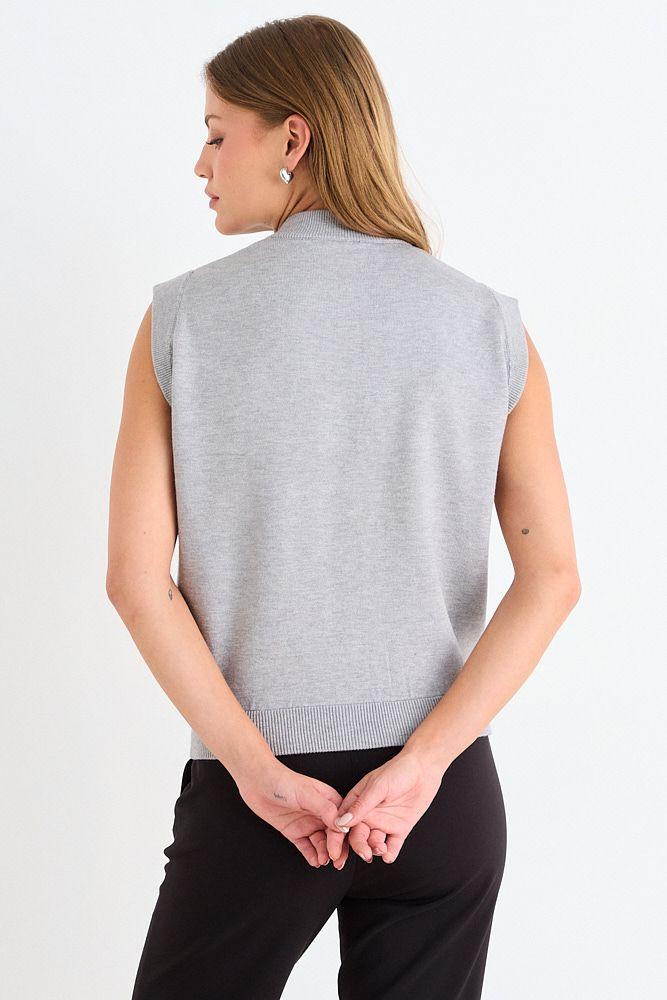 Chaleco Sin Mangas Gris Ash 18007126001113-2