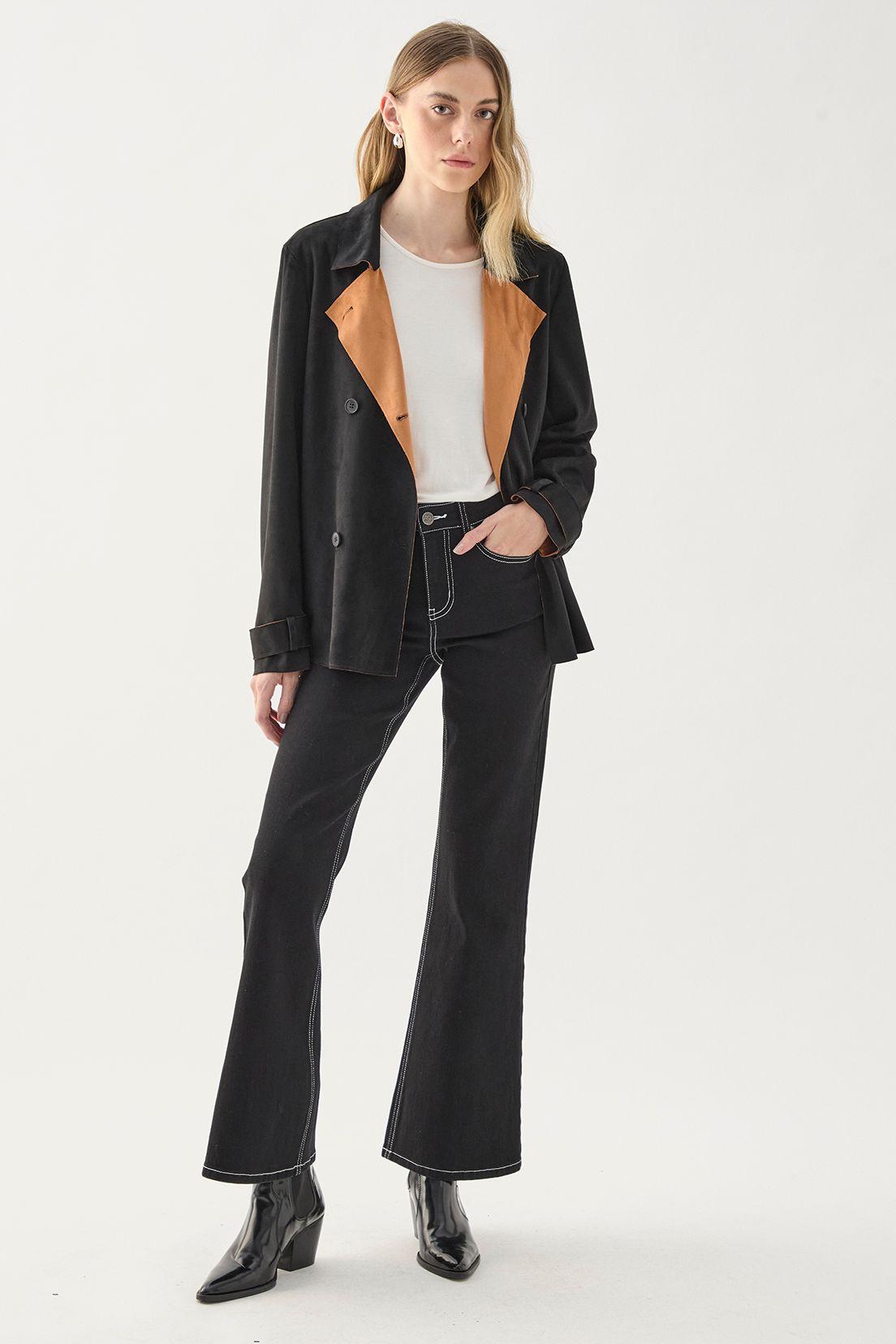 Chaqueta Lisa Negro 17507125003102-0