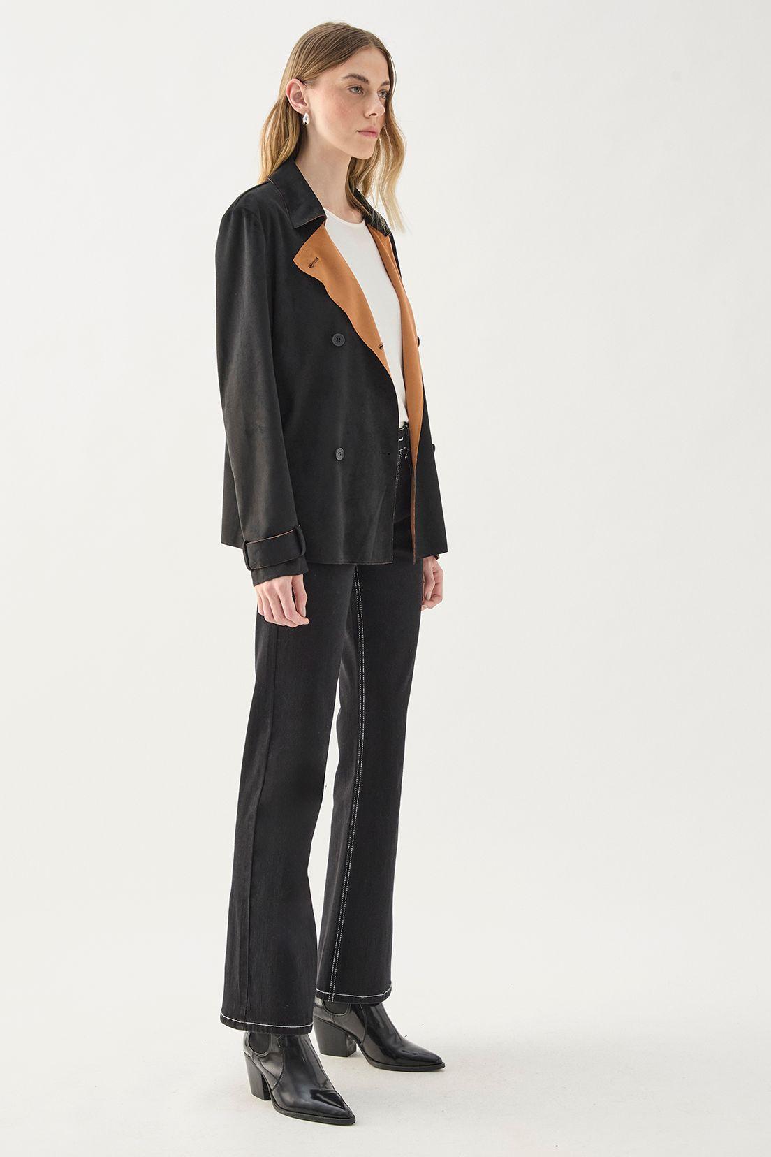 Chaqueta Lisa Negro 17507125003102-2