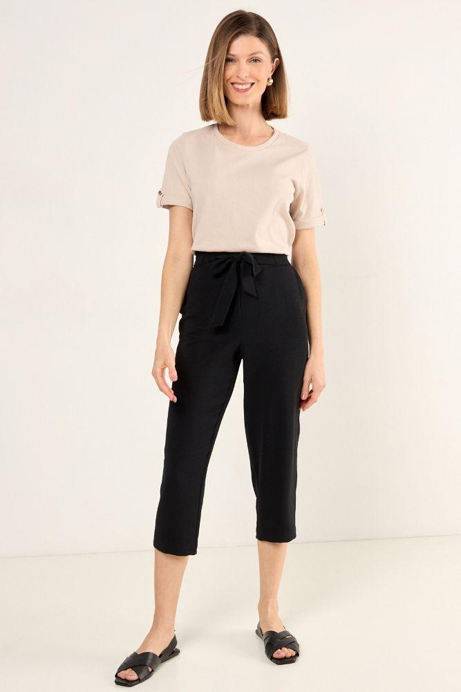 Capri Con Elastico Negro Ma Griffe 11502225003102-0