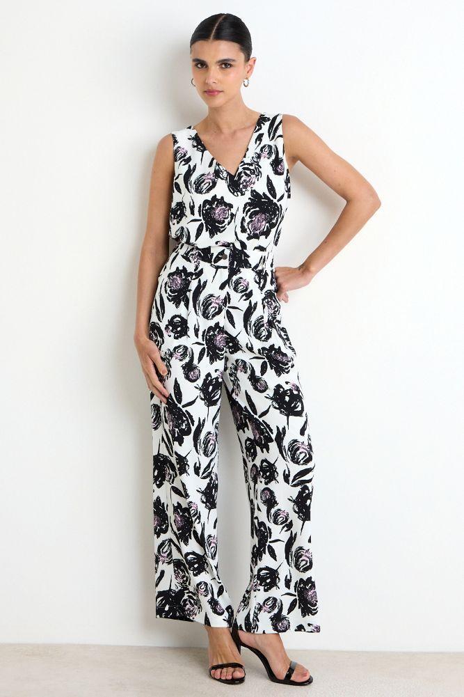 Pantalon Palazzo Fantasia Negro Ash 11107225054102-0