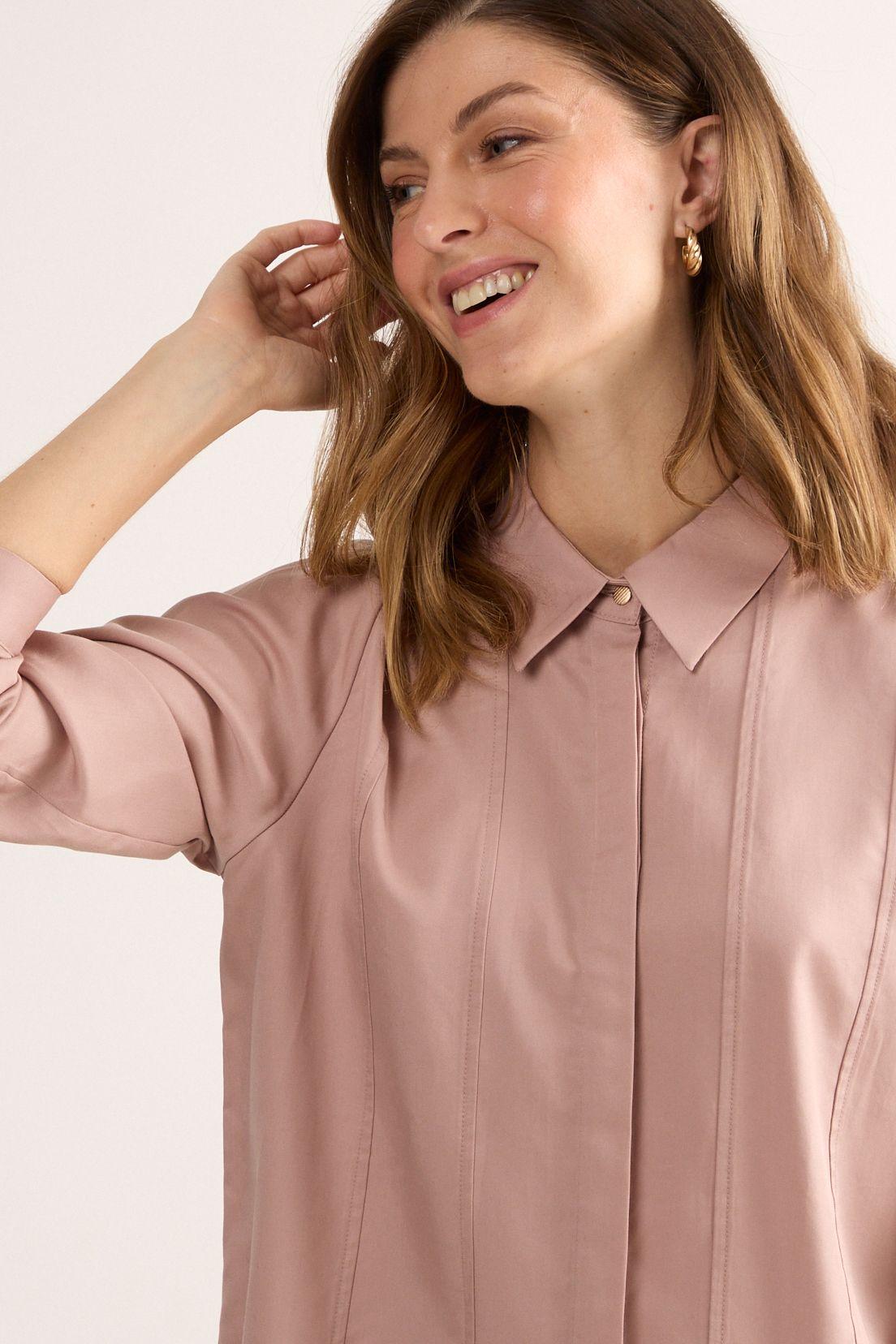 Blusas Manga Larga Rosa Ma Griffe 14002225052123-1