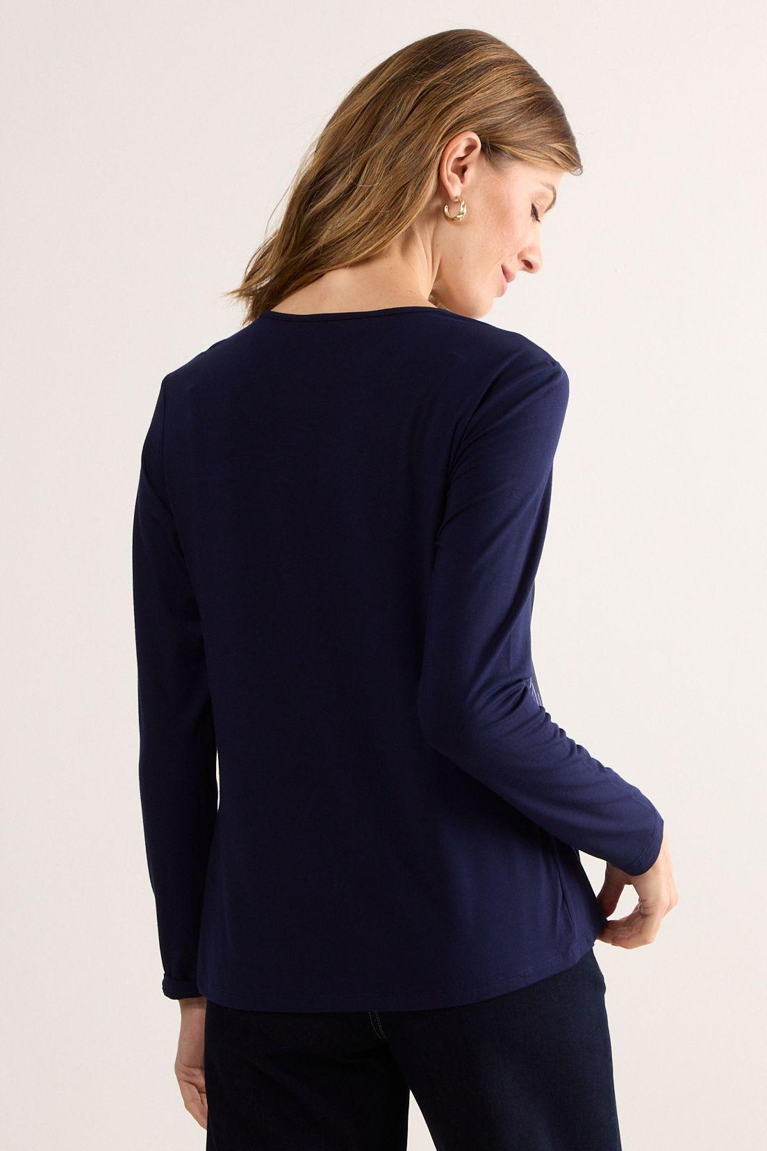 Polera Manga Larga Azul Ma Griffe 14602225050104-3
