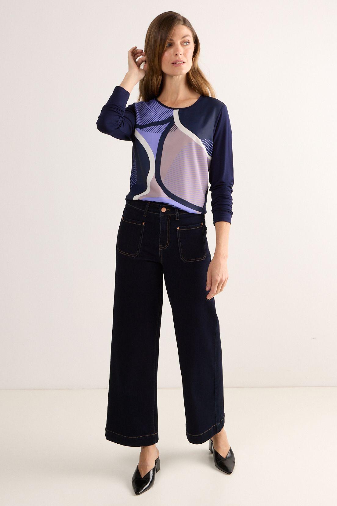 Polera Manga Larga Azul Ma Griffe 14602225050104-4