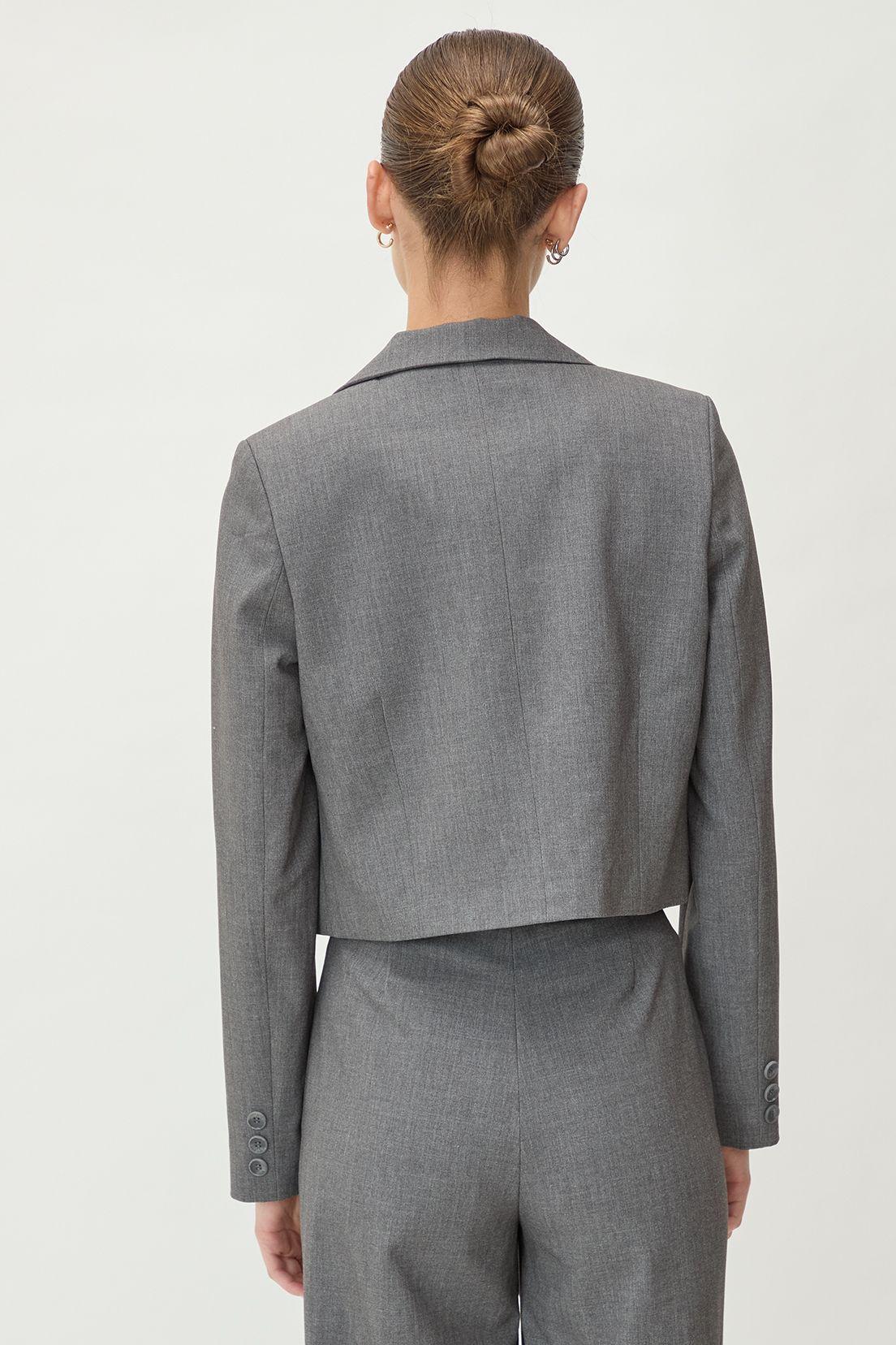 Blazer Liso Gris 16020125061113-3
