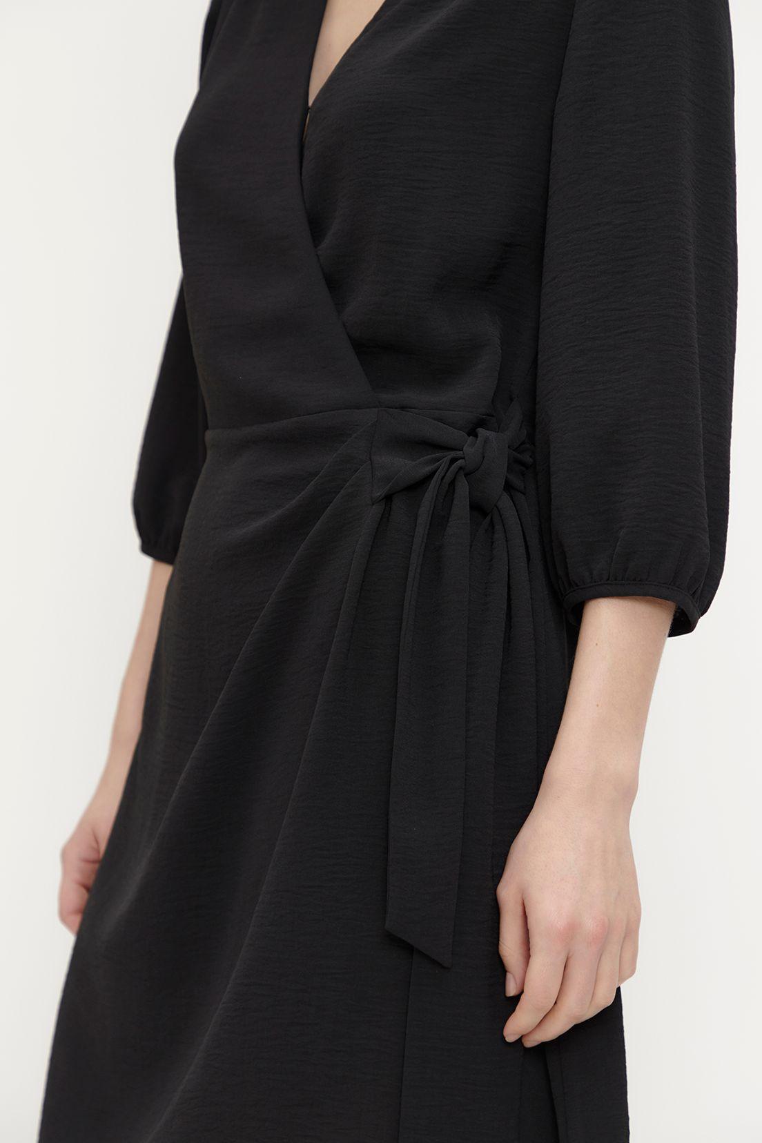 Vestido Liso Camisero Negro Ash 13007224004102-1