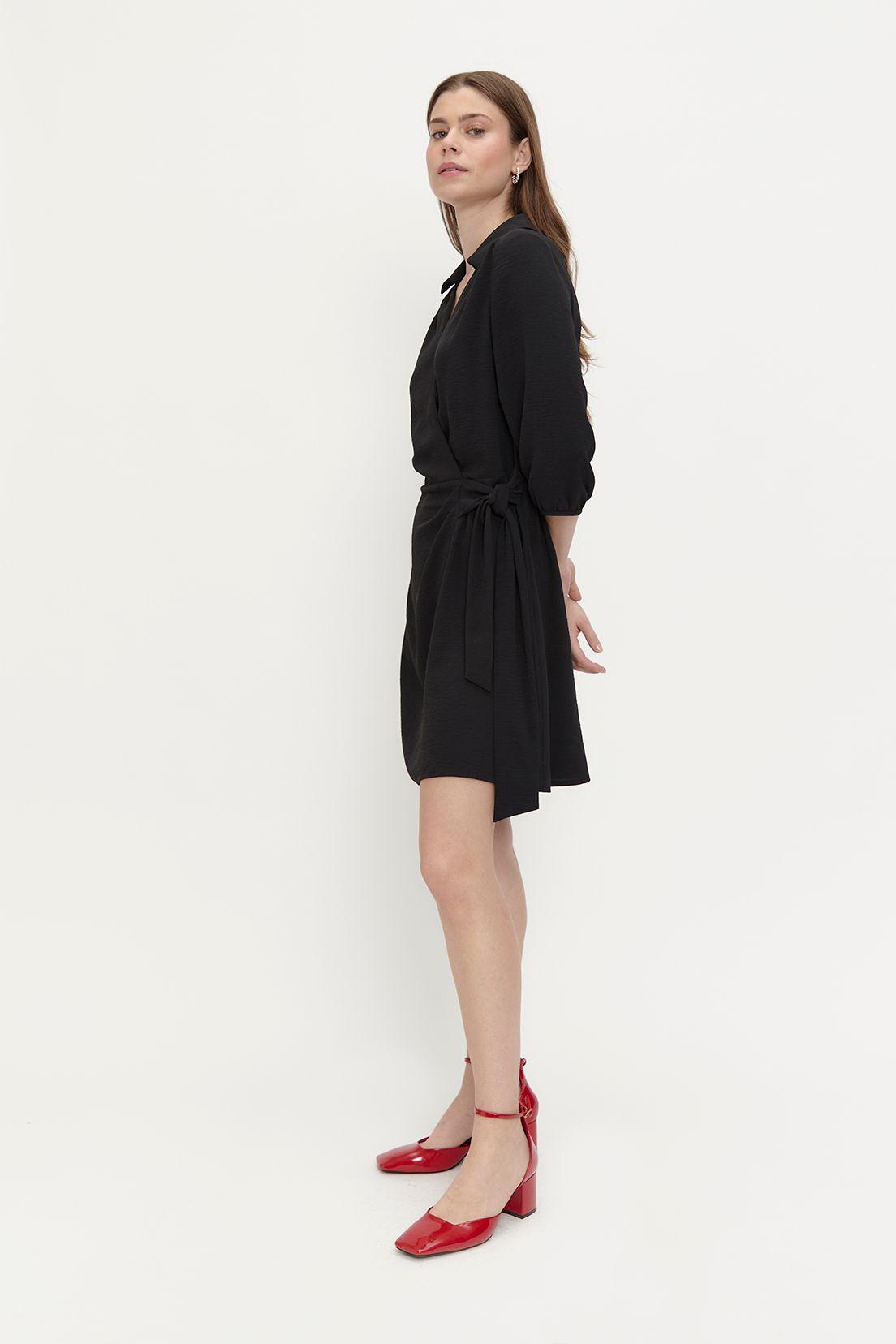 Vestido Liso Camisero Negro Ash 13007224004102-3