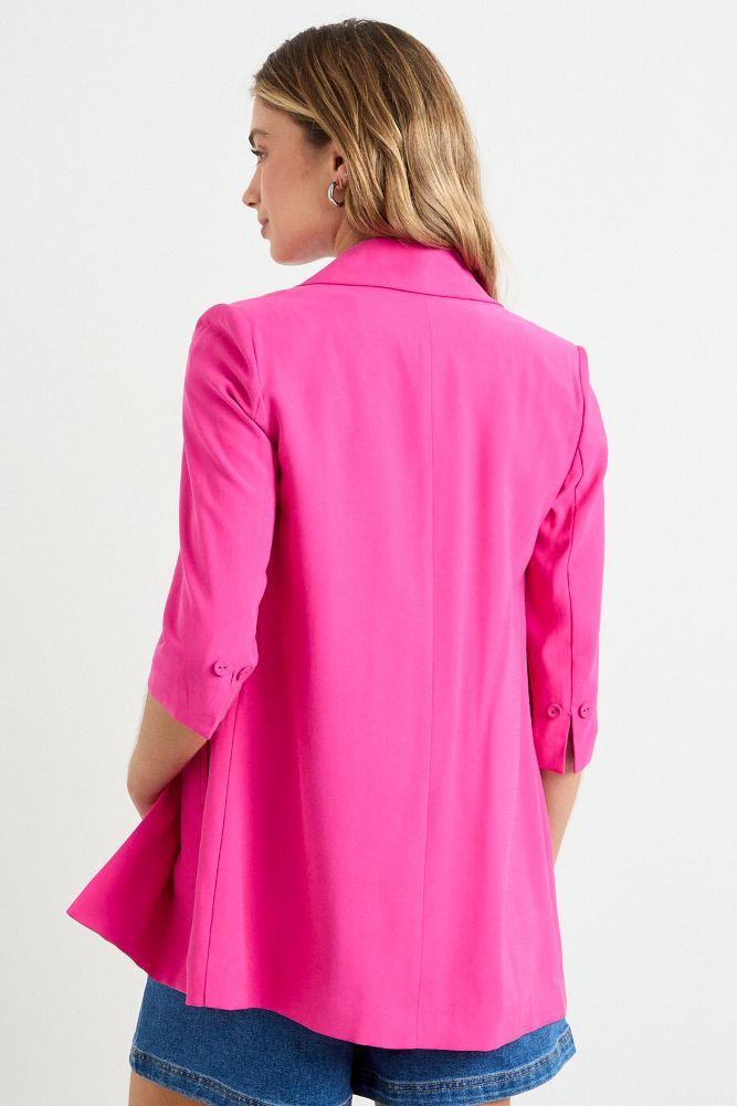 Blazer Liso Fucsia iO 16020225023116-1