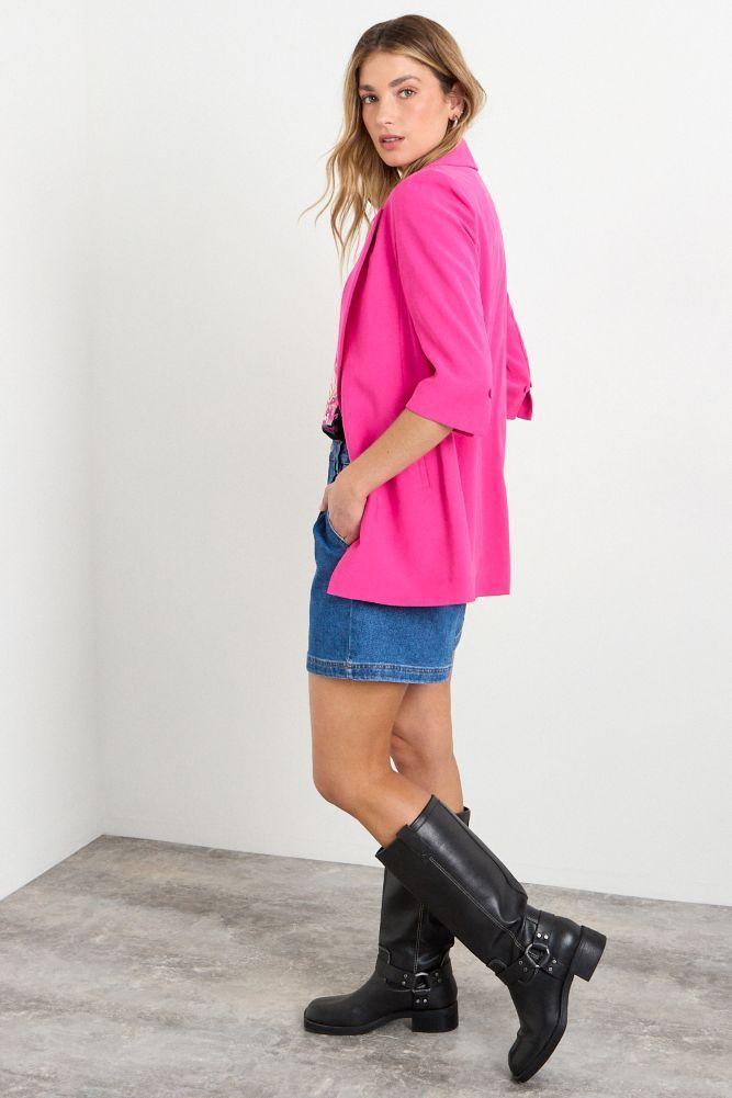 Blazer Liso Fucsia iO 16020225023116-3