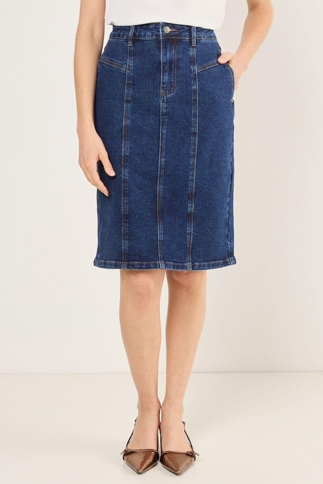 Falda Larga Azul Ma Griffe 12802225001104-2