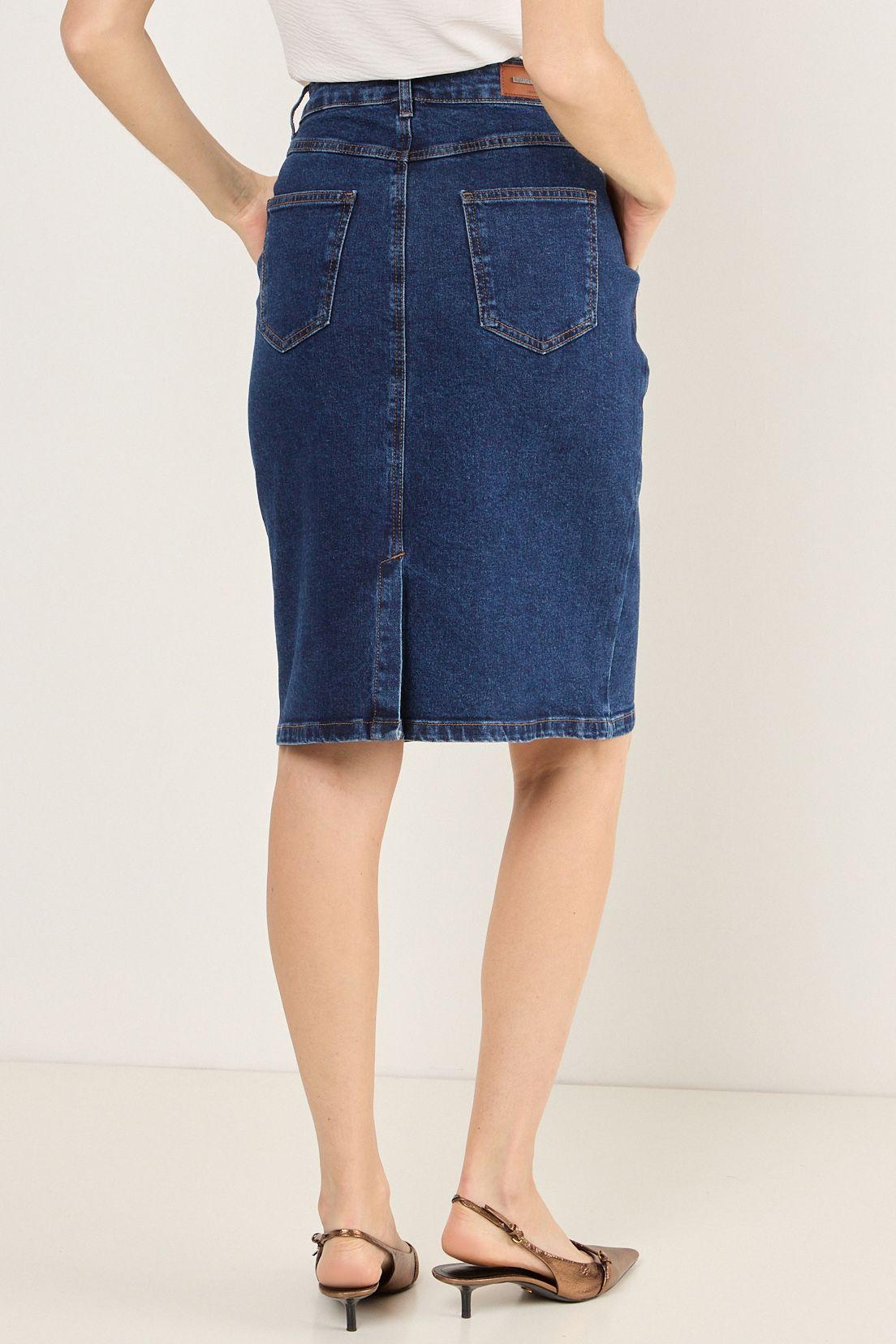 Falda Larga Azul Ma Griffe 12802225001104-4