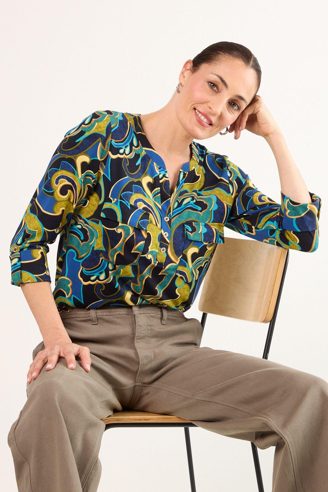 Polera Manga Larga Azul Ma Griffe 14302225005104-3