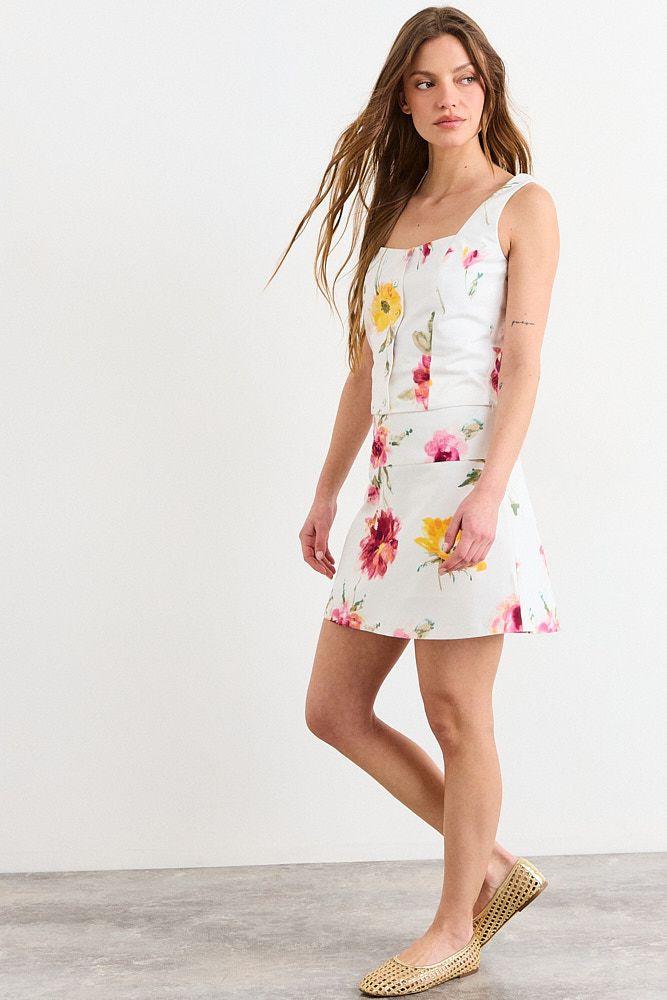 Falda Corta Beige iO 12120226052106-4