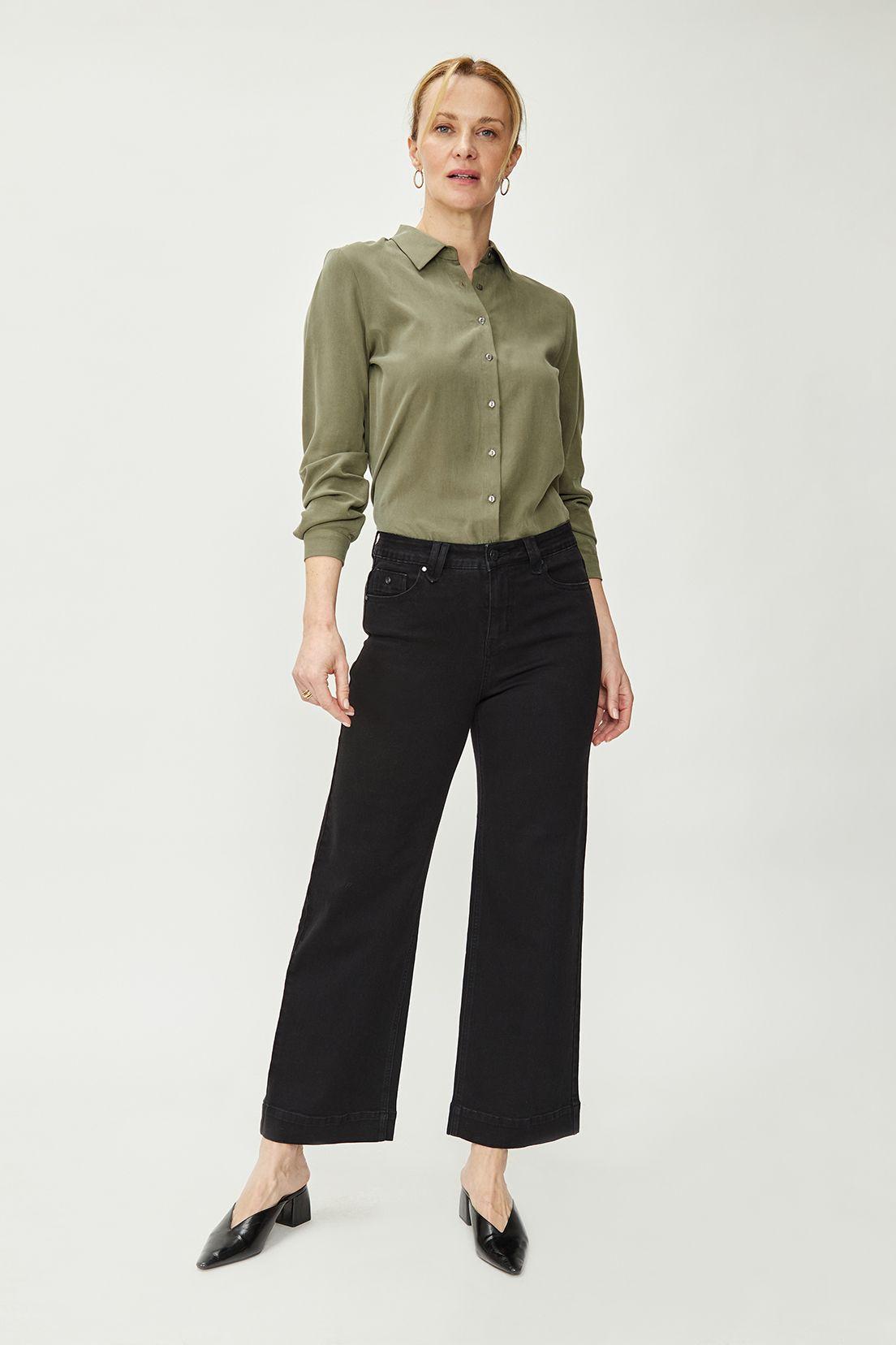 Jeans Wide Negro Ma Griffe 11302224008102-0