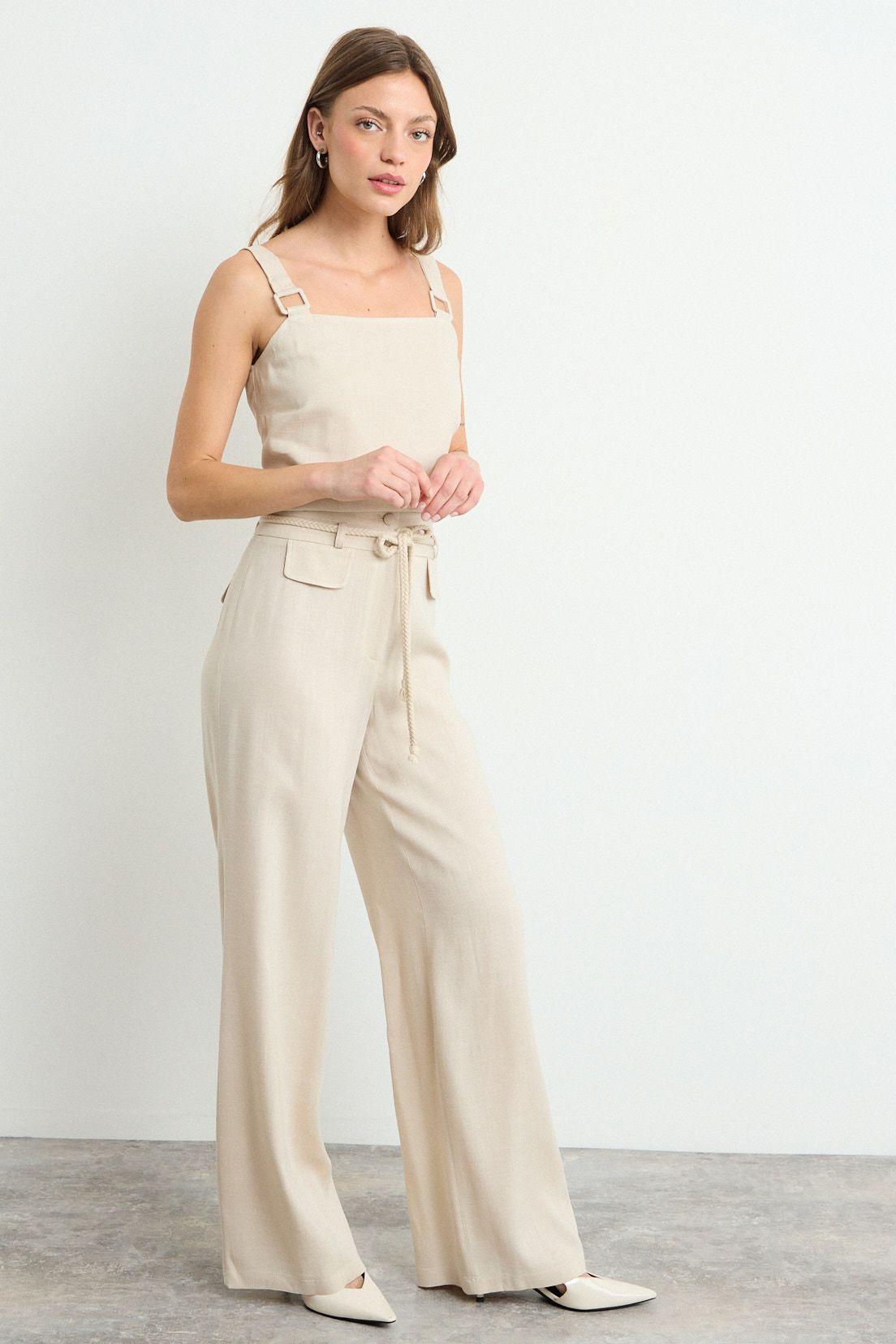 Pantalon Liso Beige iO 11004225022106-4