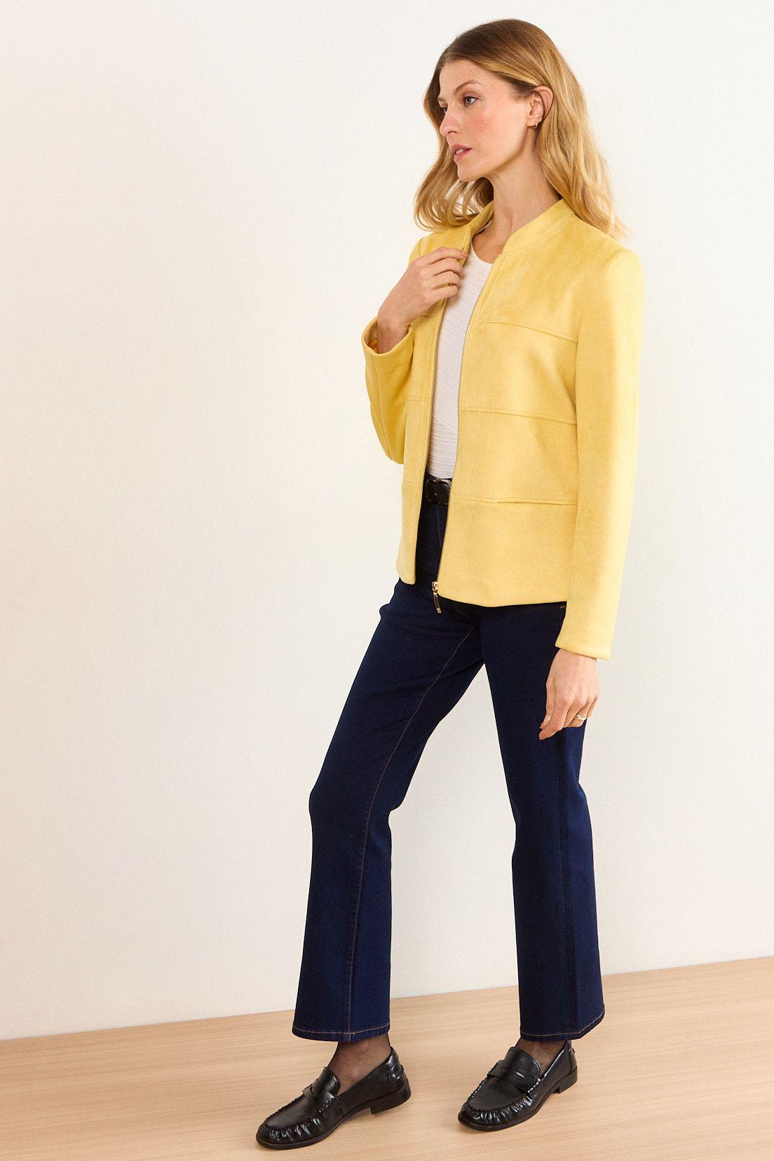 Chaqueta Antelina Amarillo Ma Griffe 17502226053108-4