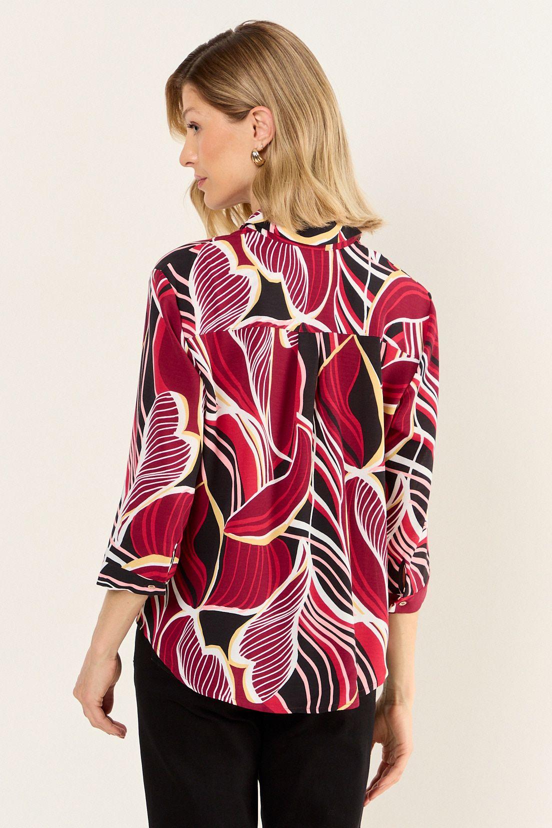 Blusa Camisera Estampada Negro Ma Griffe 14102126053102-2