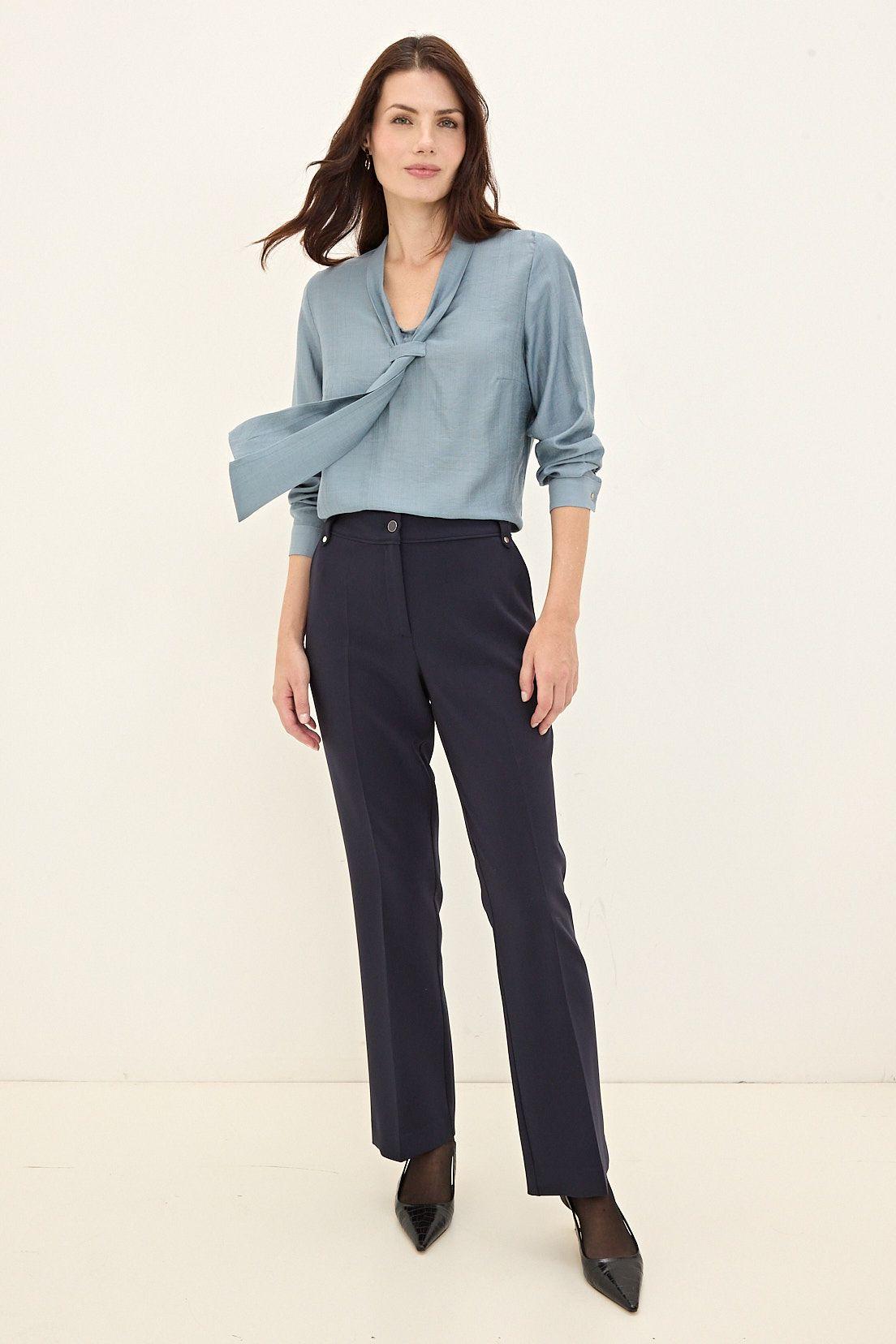 Pantalon  Formal Recto Azul 11002125070104-4
